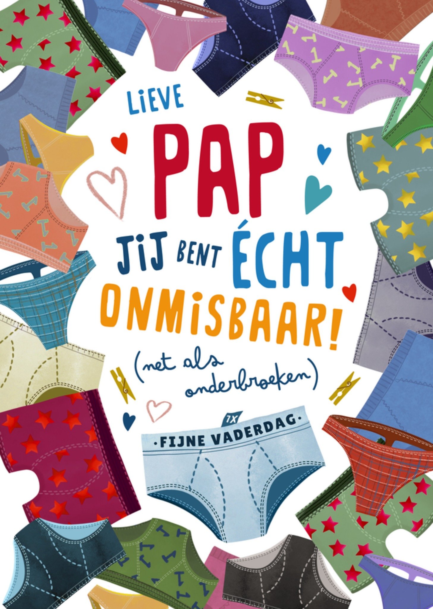 Vaderdagkaart Lieve Pap Jij bent écht onmisbaar Kaart Fishuals