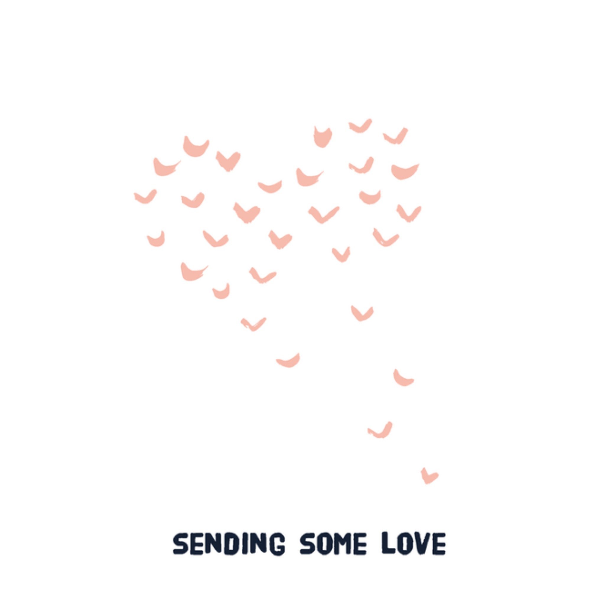 Kitchen of Smiles Condoleancekaart hartjes Vierkant