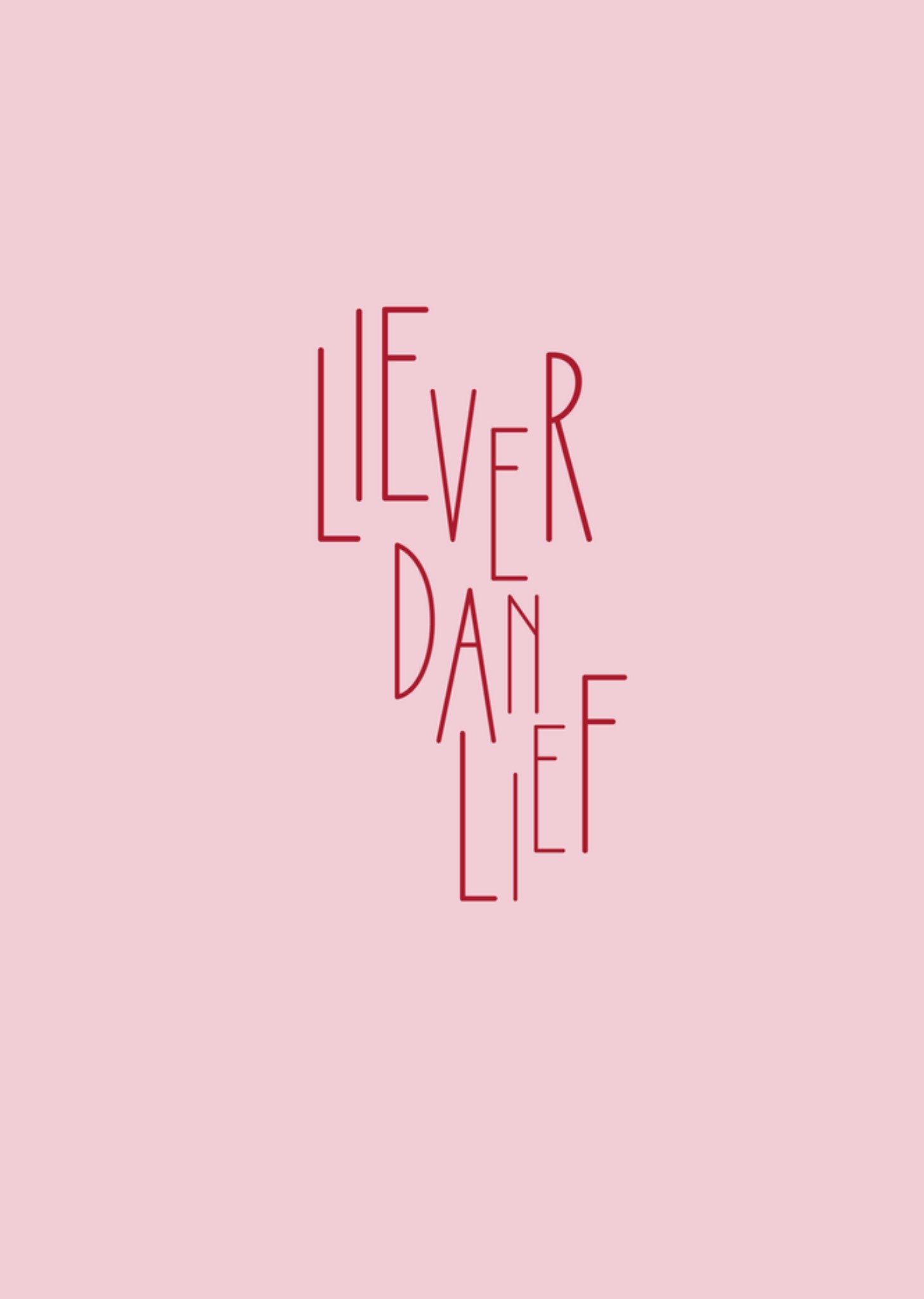 Valentijnskaart Liever dan lief Mega Kaart Zusss