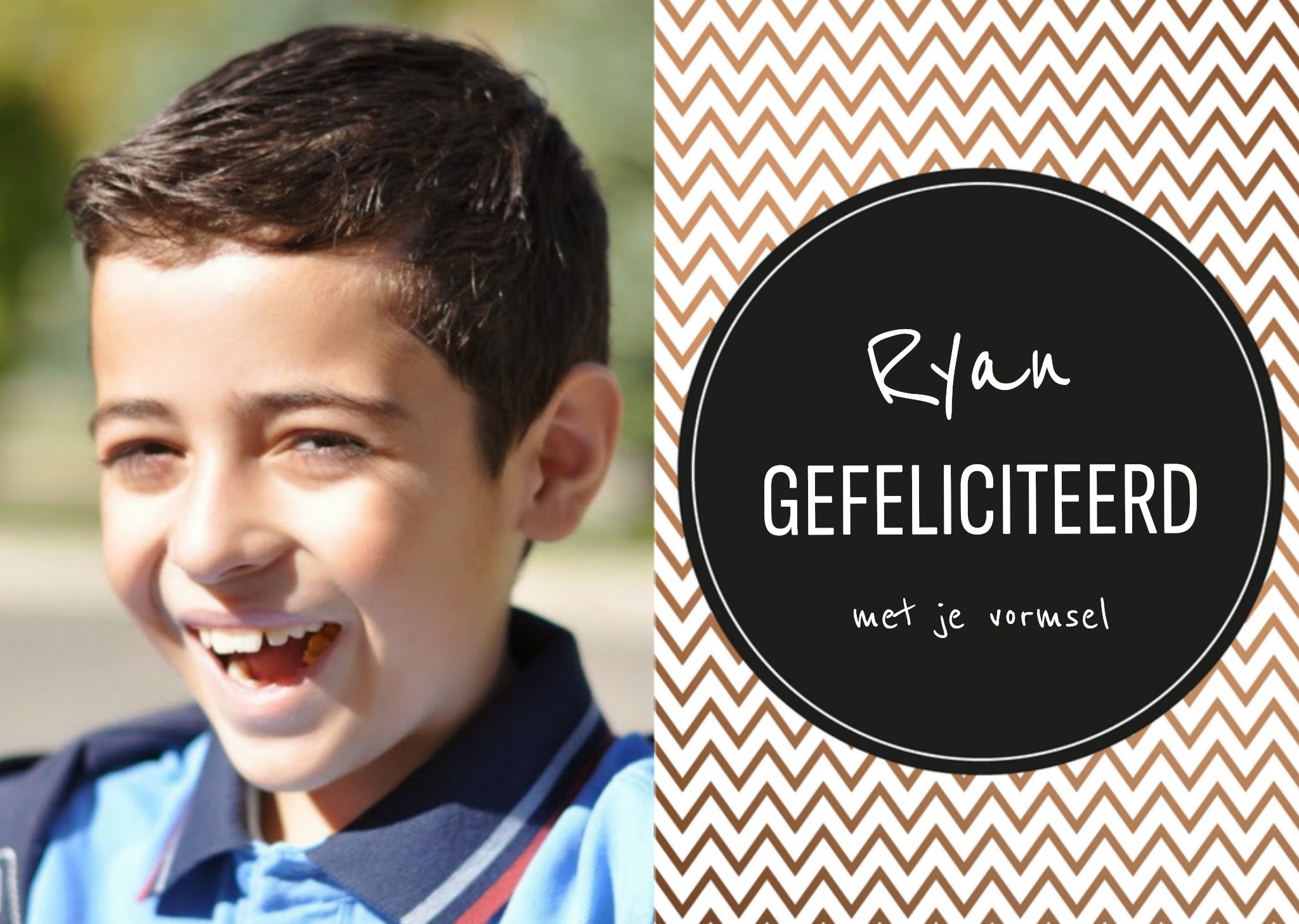 Greetz Vormsel kaart fotokaart Standard Card