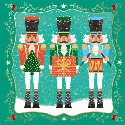 Abacus Cards Geïllustreerde Notenkrakers Kerstkaart