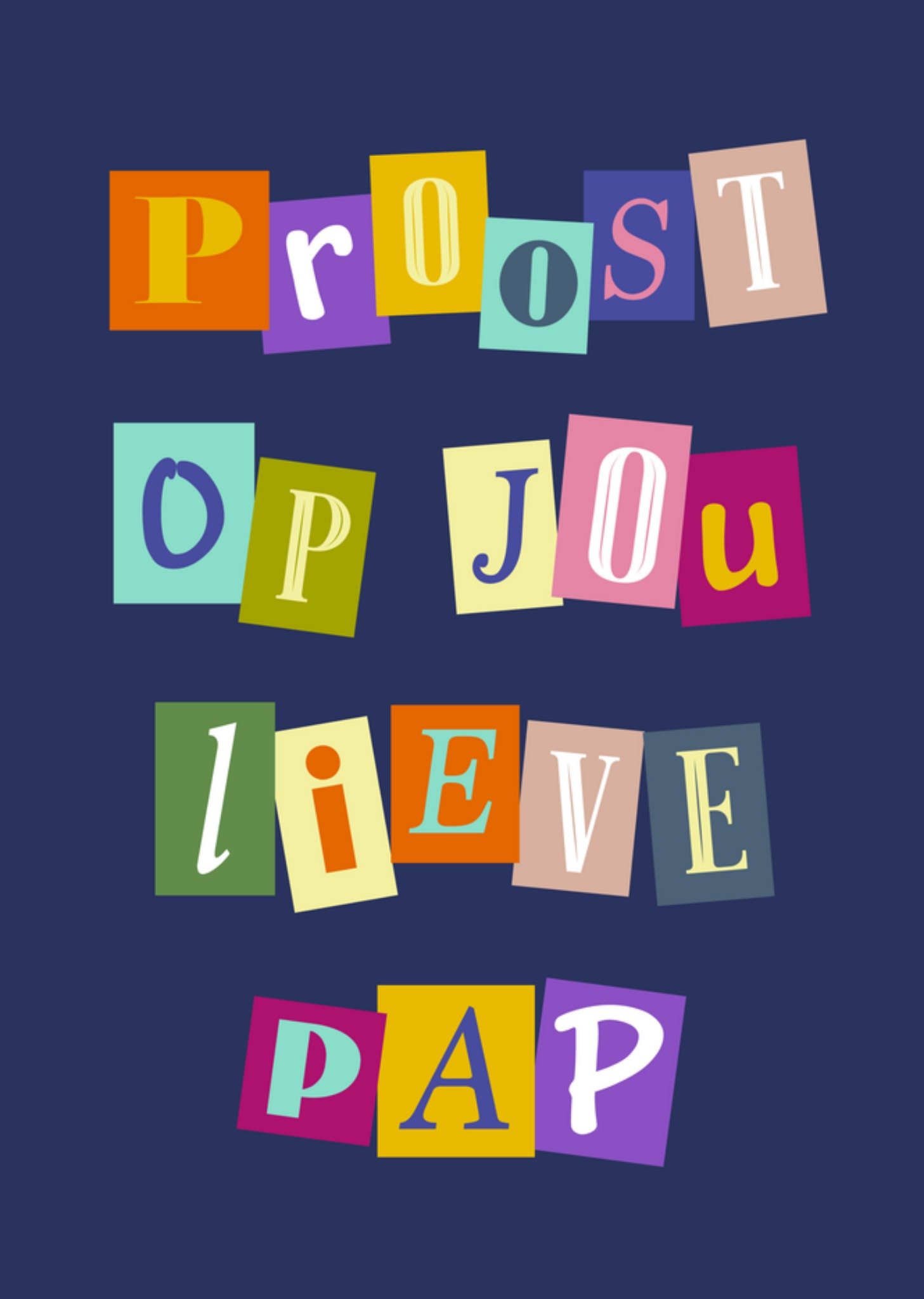 Verjaardagskaart lieve pap Greetz