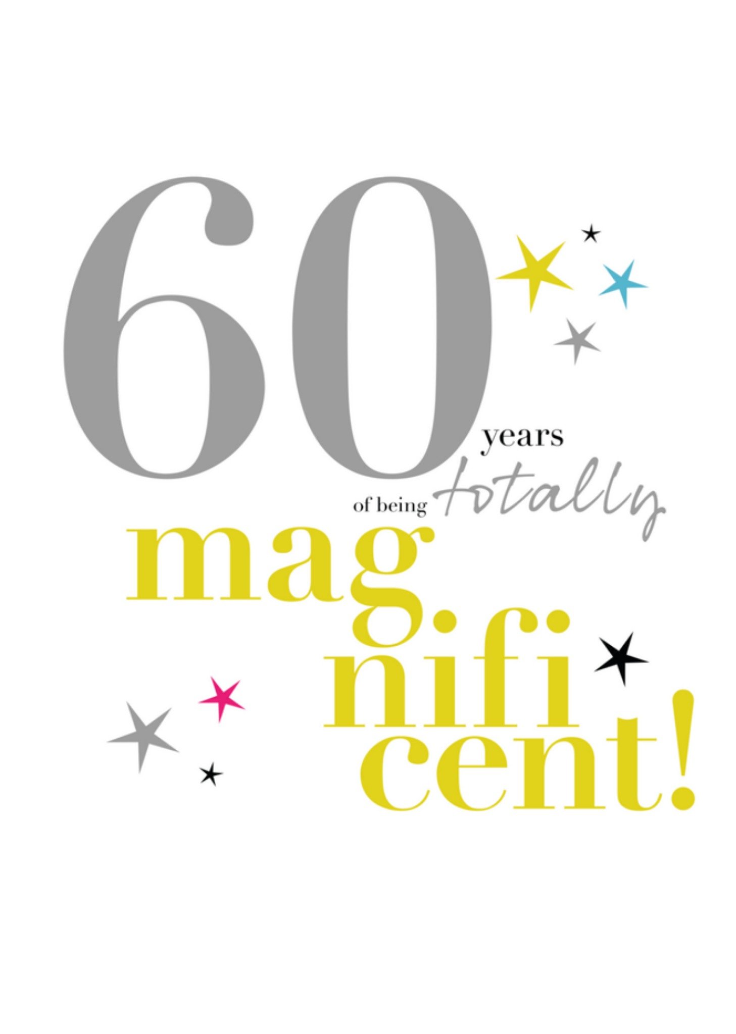 Verjaardagskaart 60 jaar Kaart Papagrazi