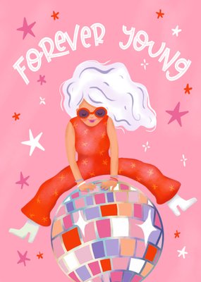 Aniet Illustration | Verjaardagskaart | Forever young
