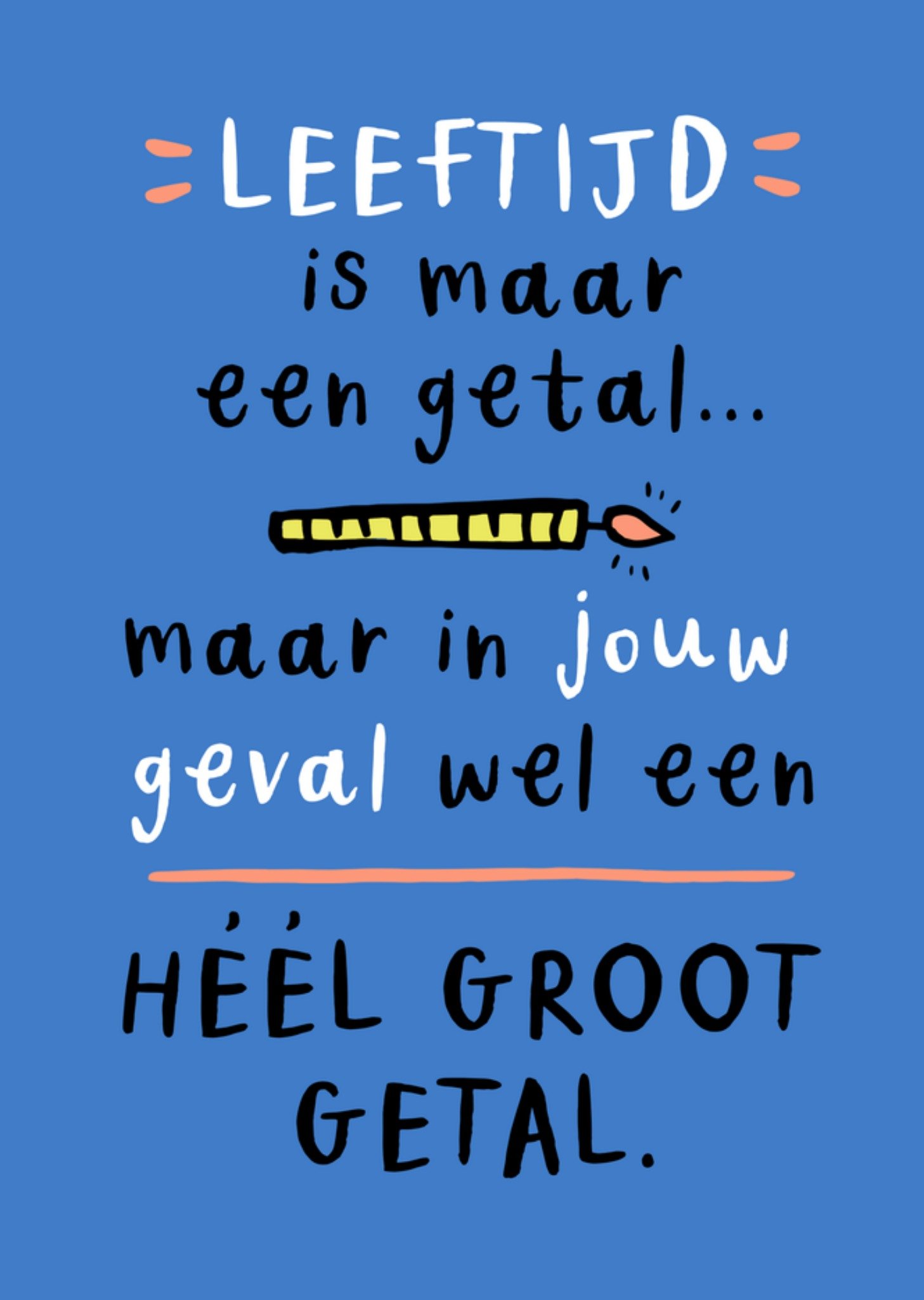 Wow No Way Verjaardagskaart Leeftijd Is Maar Een Geta Kaart Greetz