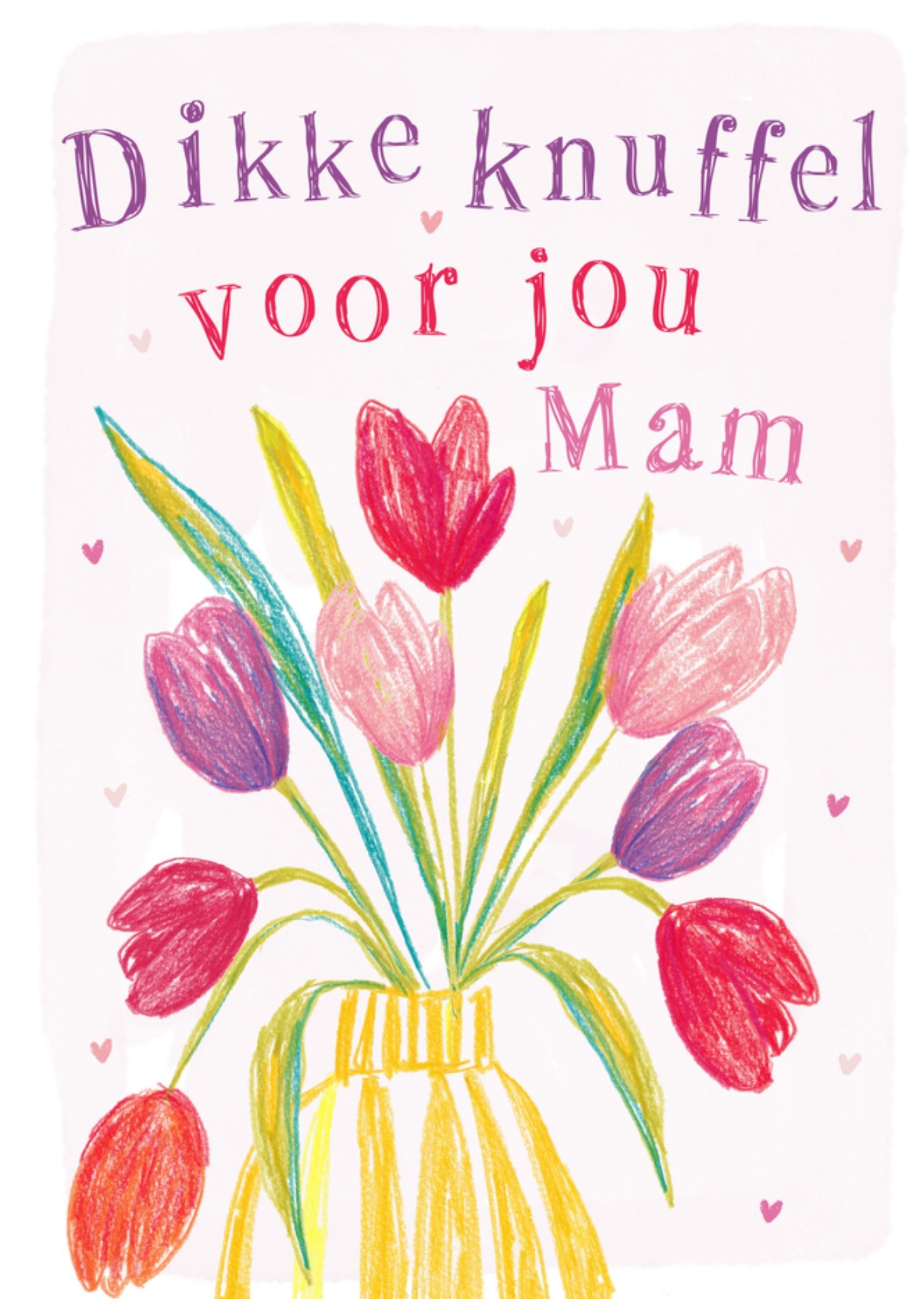 Moederdagkaart Dikke knuffel voor jou mam Kaart Greetz