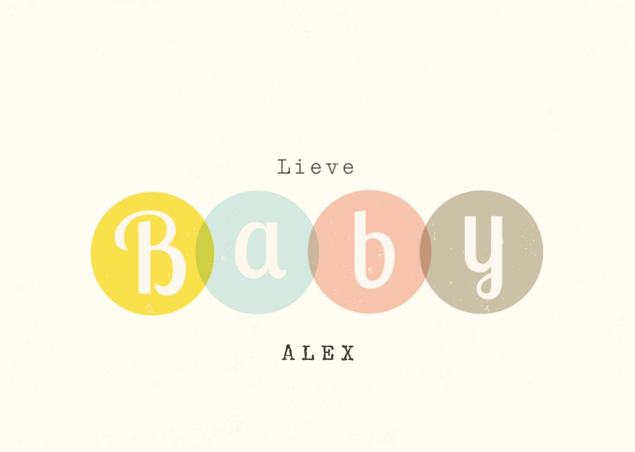 Greetz Geboortekaart Baby Standard Card