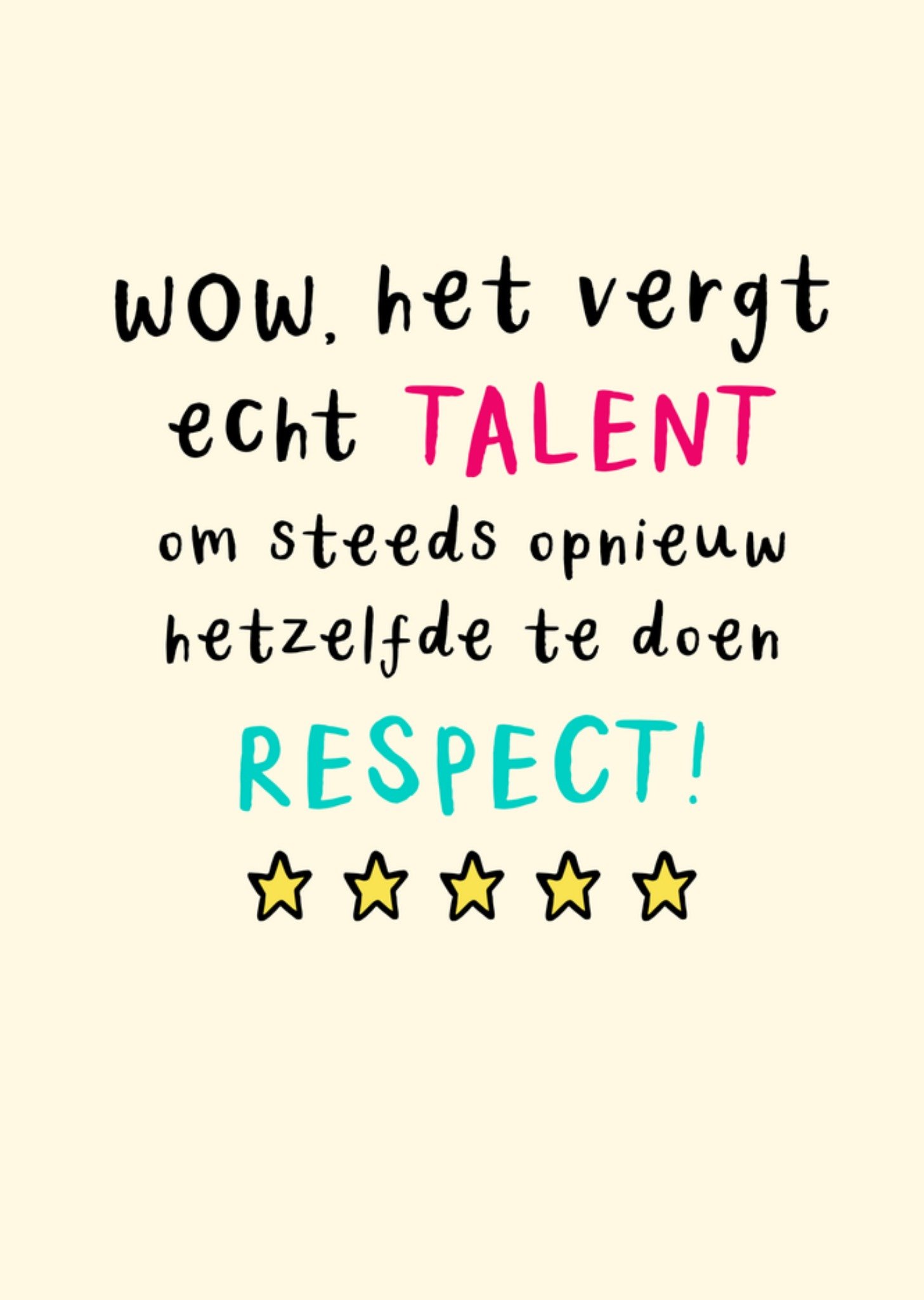 Werkjubileum kaart Respect Greetz