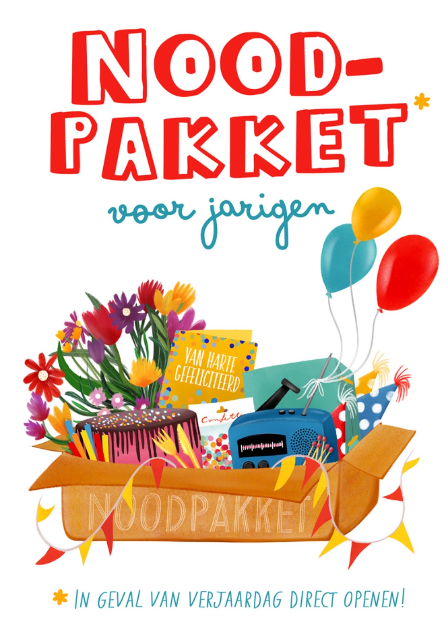 Patricia Hooning Verjaardagskaart Nood pakket Kaart Greetz