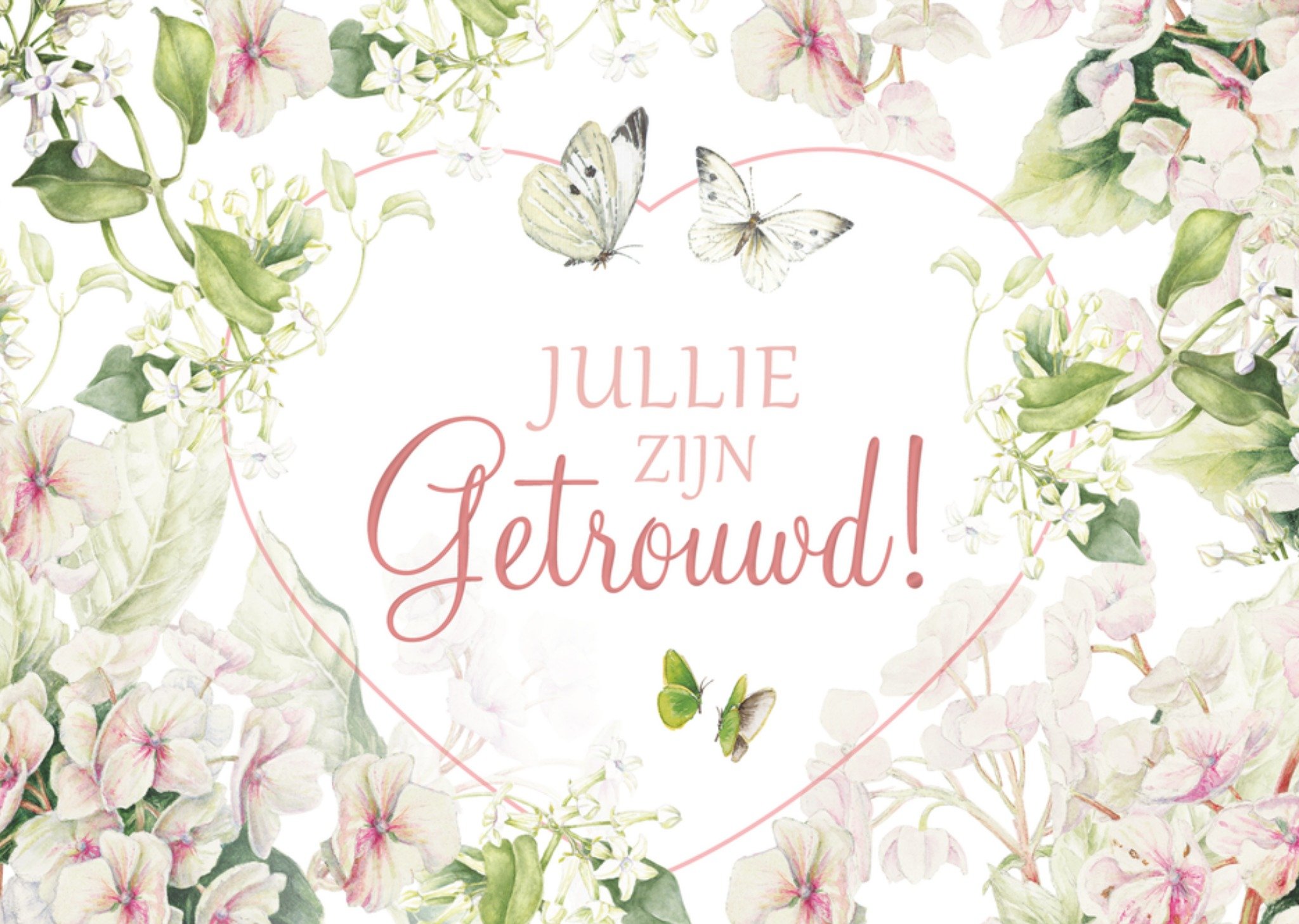 Huwelijkskaart Jullie zijn getrouwd Kaart Janneke Brinkman