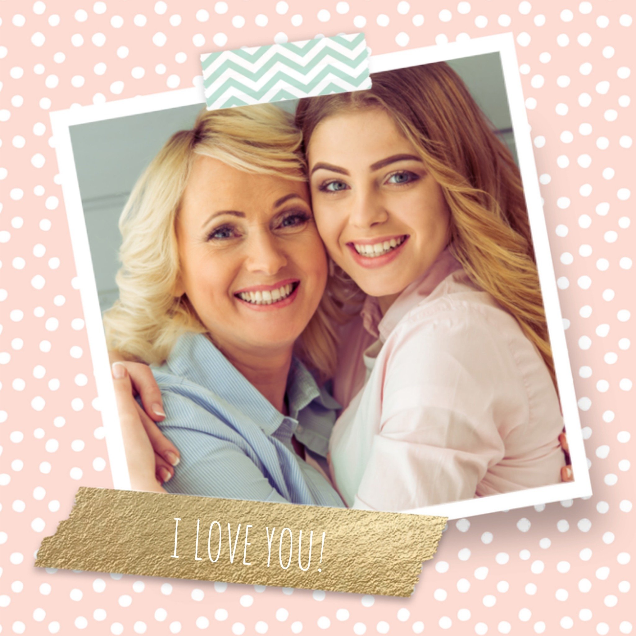 Moederdagkaart fotokaart Vierkante Kaart Luckz