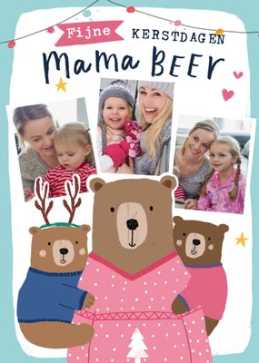 Greetz | Kerstkaart | fotokaart mama beer