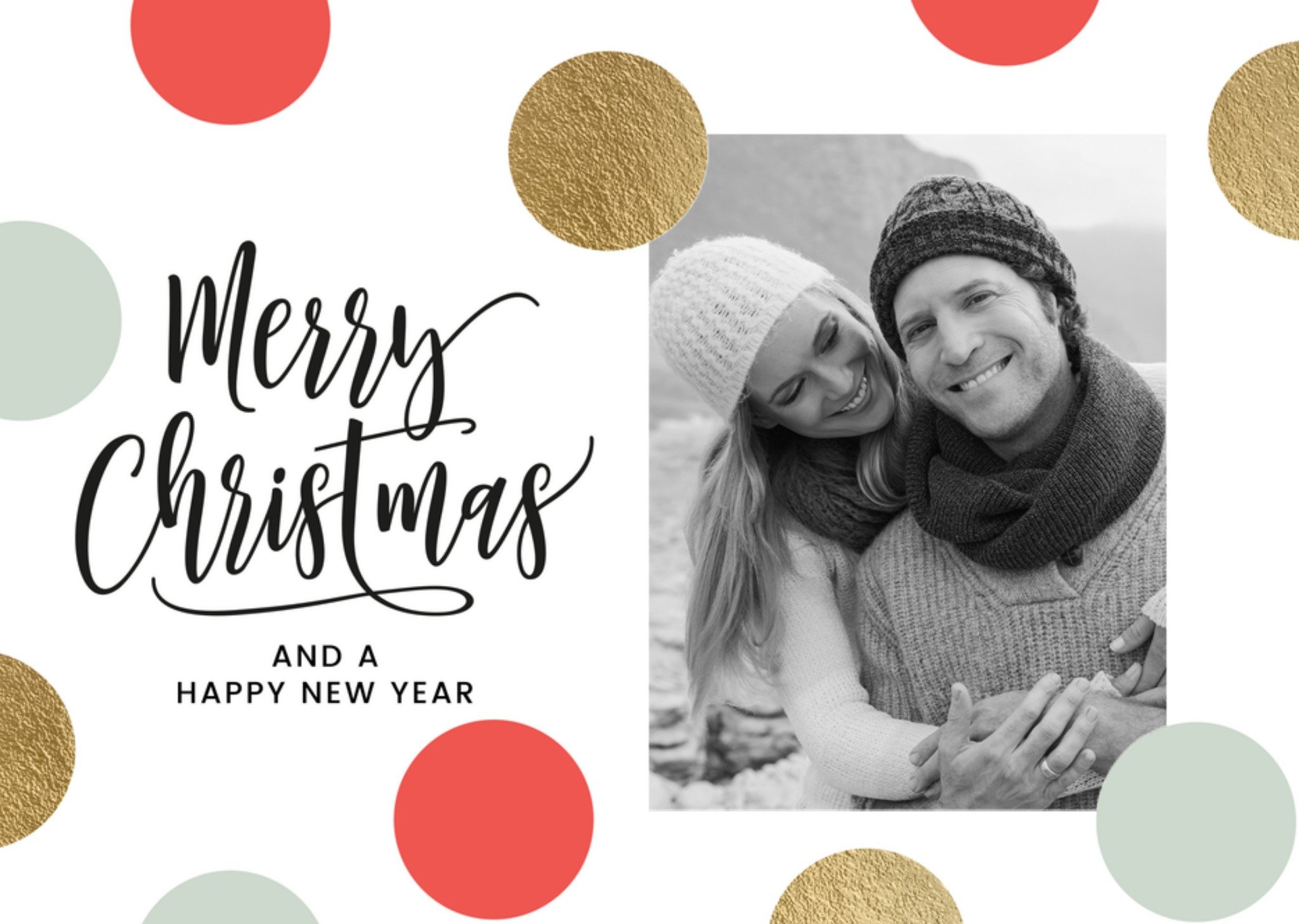 Kerstkaart Stippen Foto Luckz