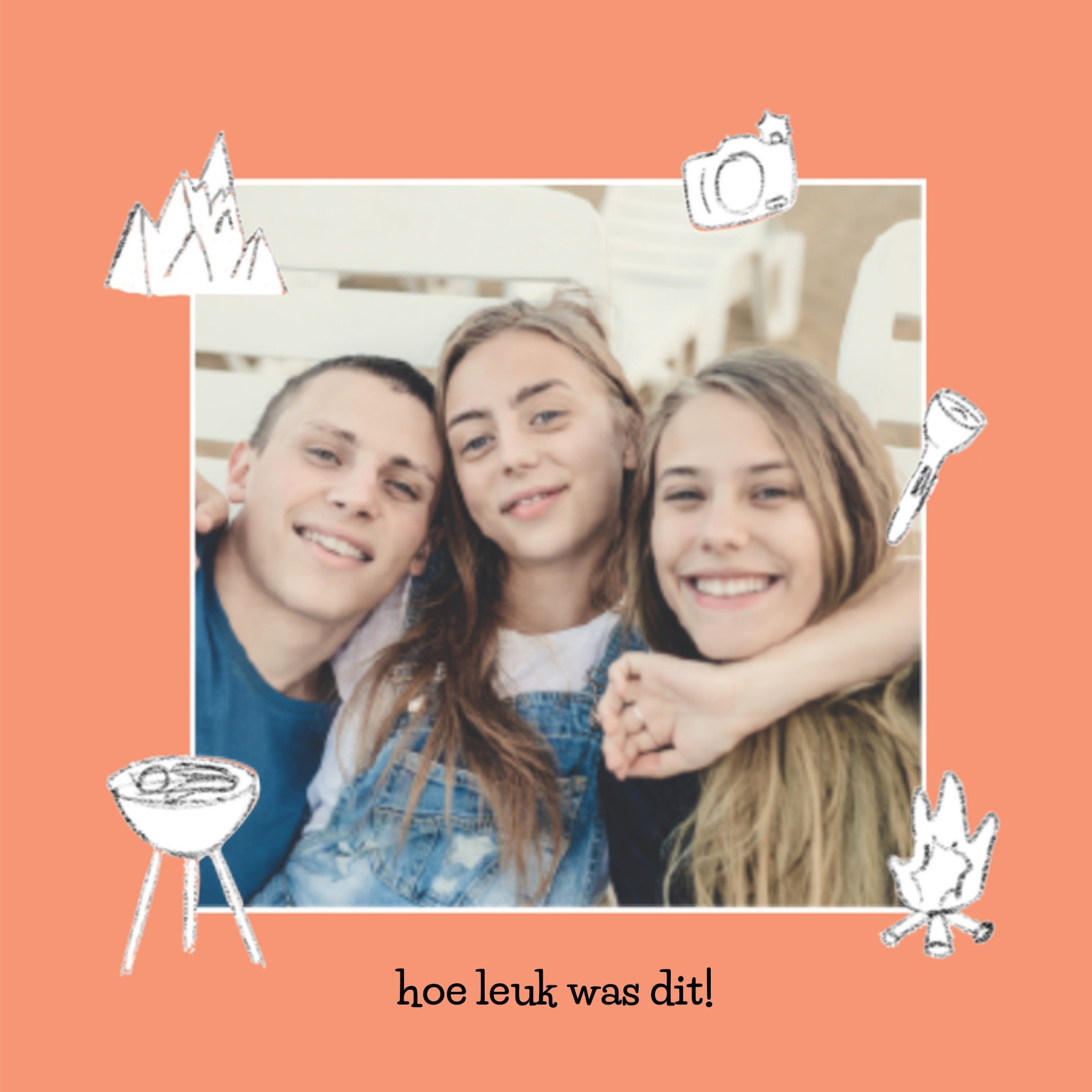 Greetz Vakantiekaart fotokaart zomer Vierkant