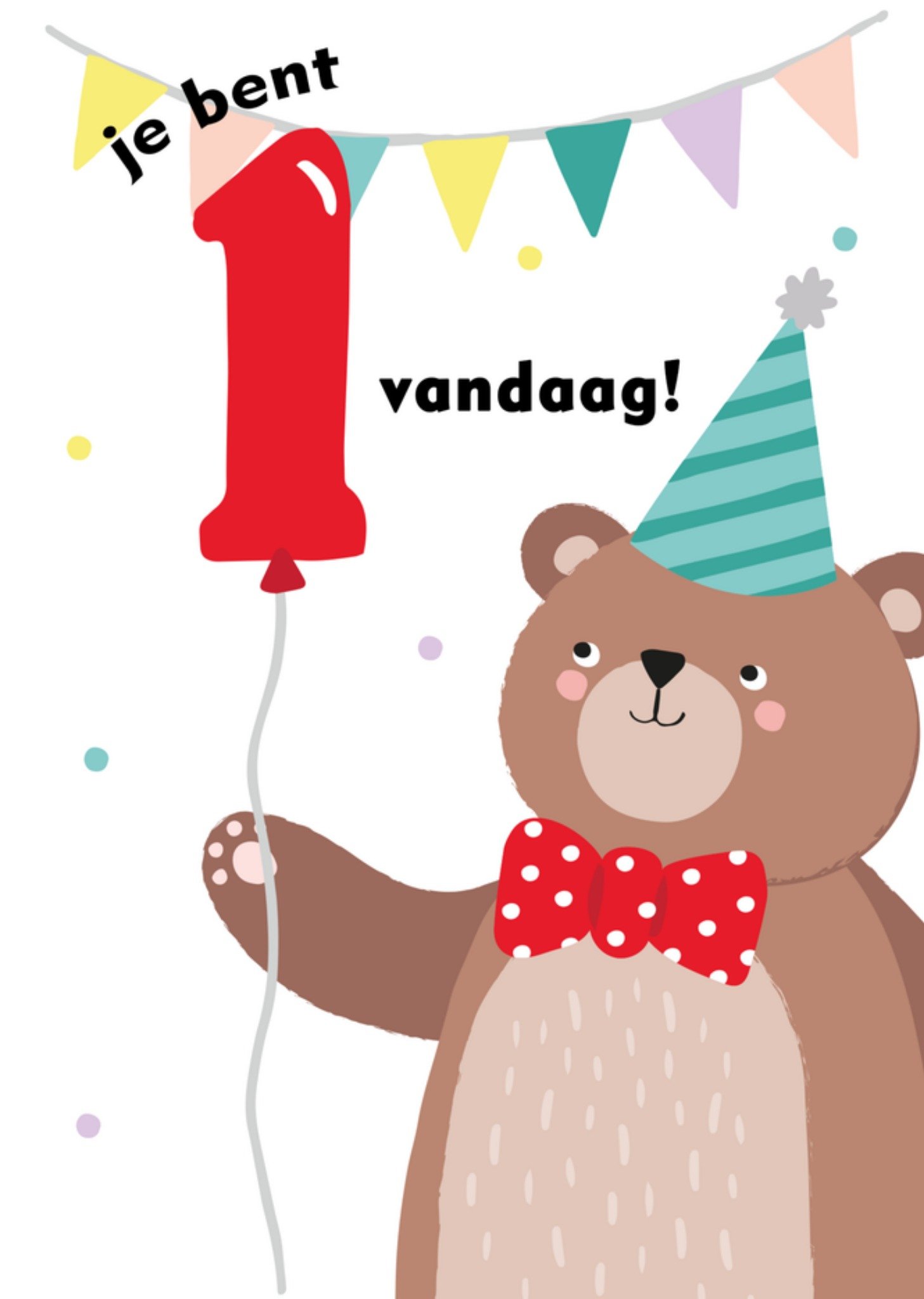 Greetz Verjaardag Beer Baby Standard Card