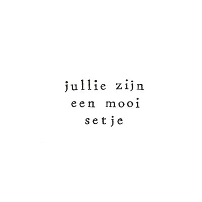 IKPAKJEIN | Huwelijkskaart | Jullie zijn een mooi setje