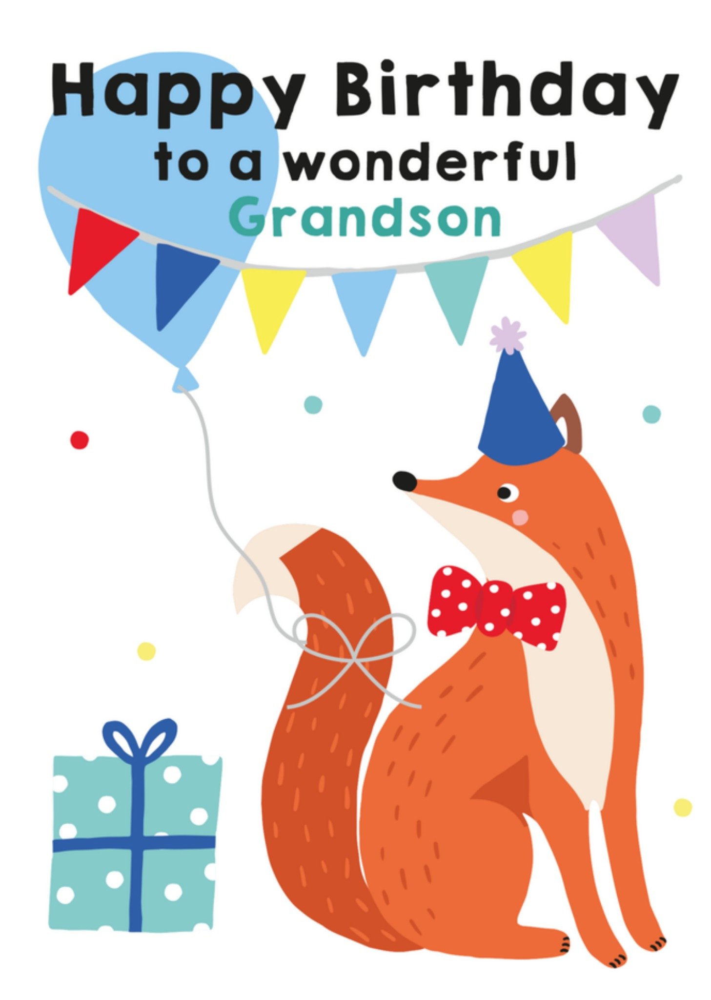 Greetz Verjaardagskaart Wonderful grandson Standard Card