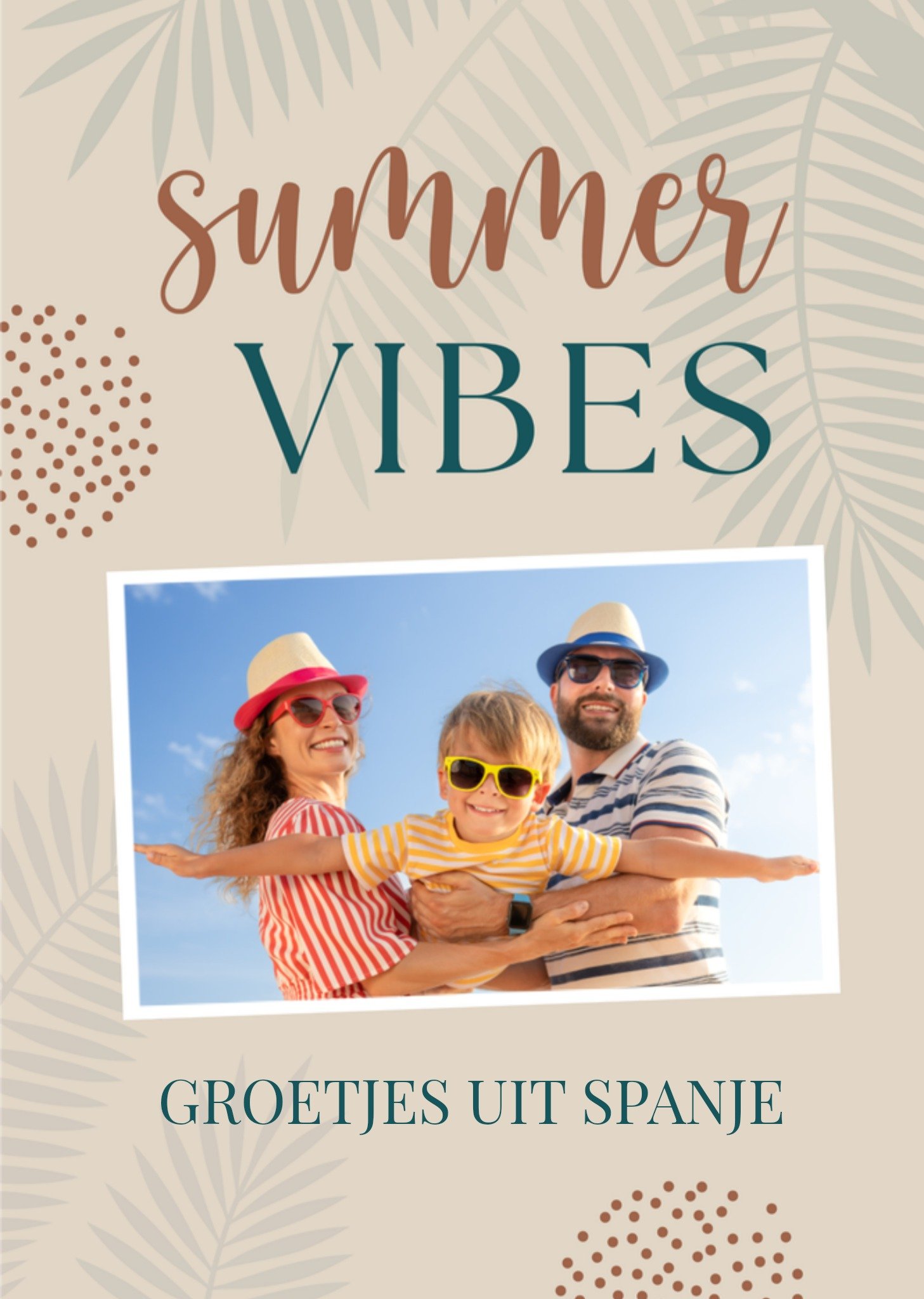 Vakantie kaart Summer Vibes Kaart Papercute