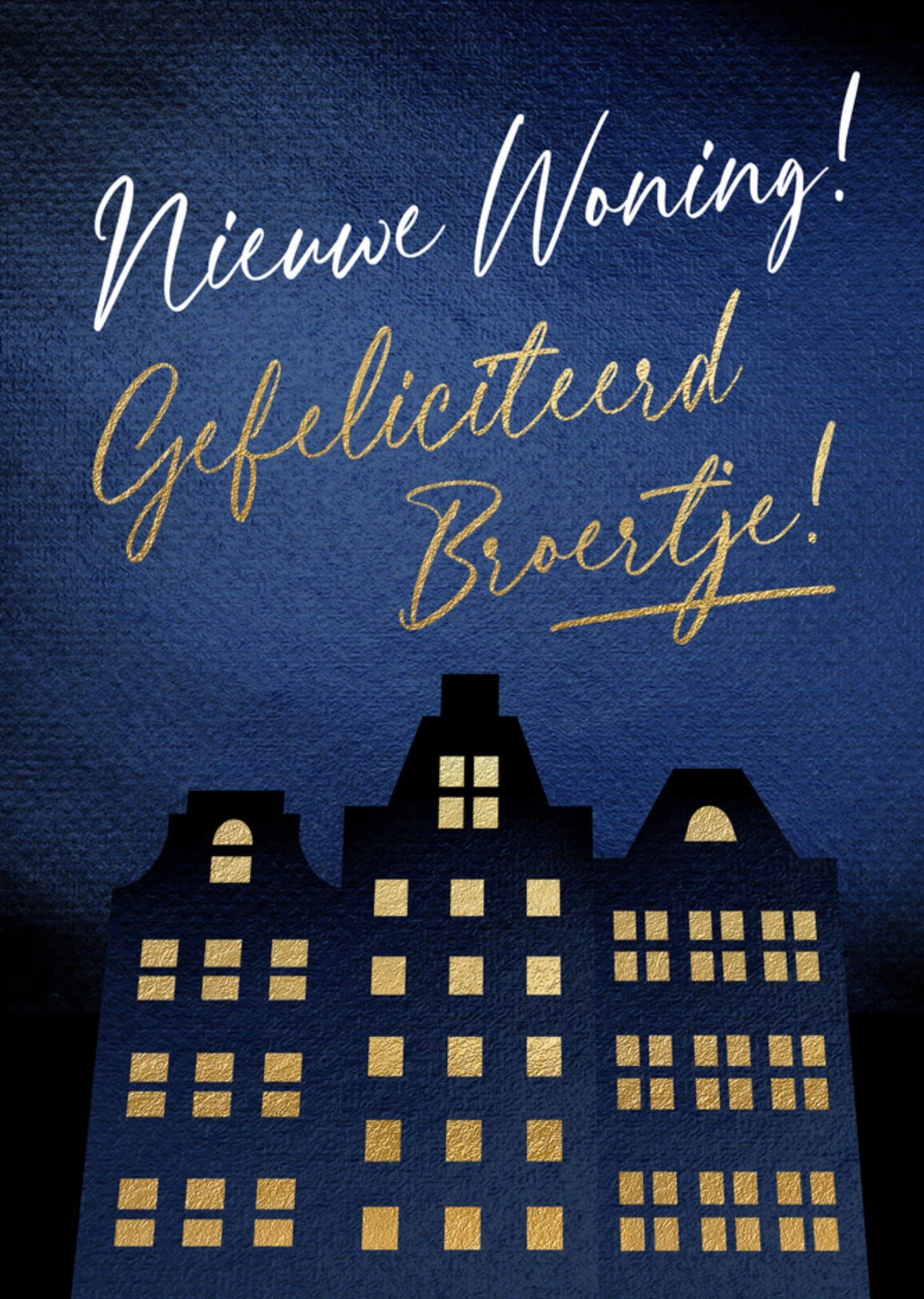 Nieuwe woning kaart Broertje Kaart Luckz
