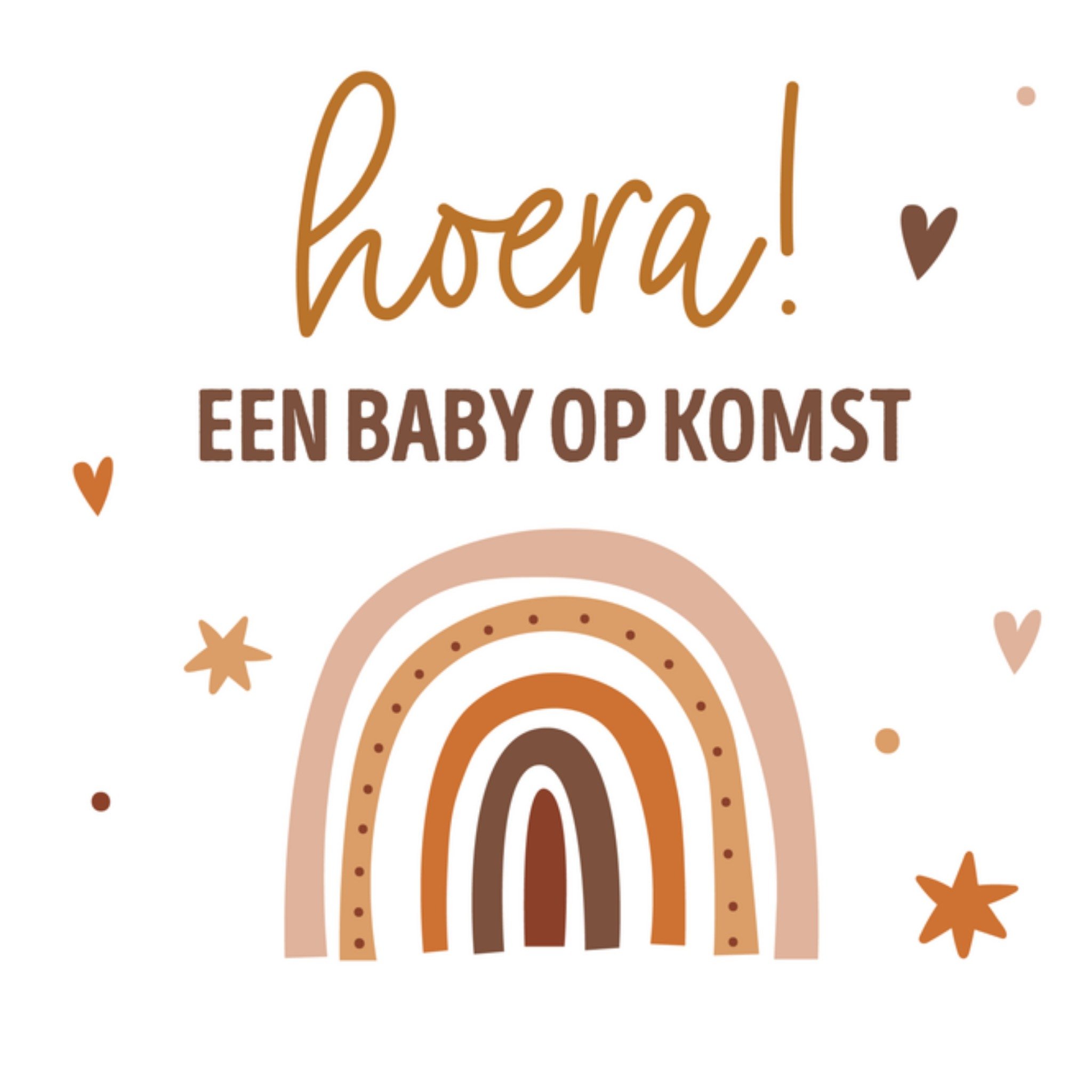 Papercute Zwangerschapskaart baby op komst Vierkant