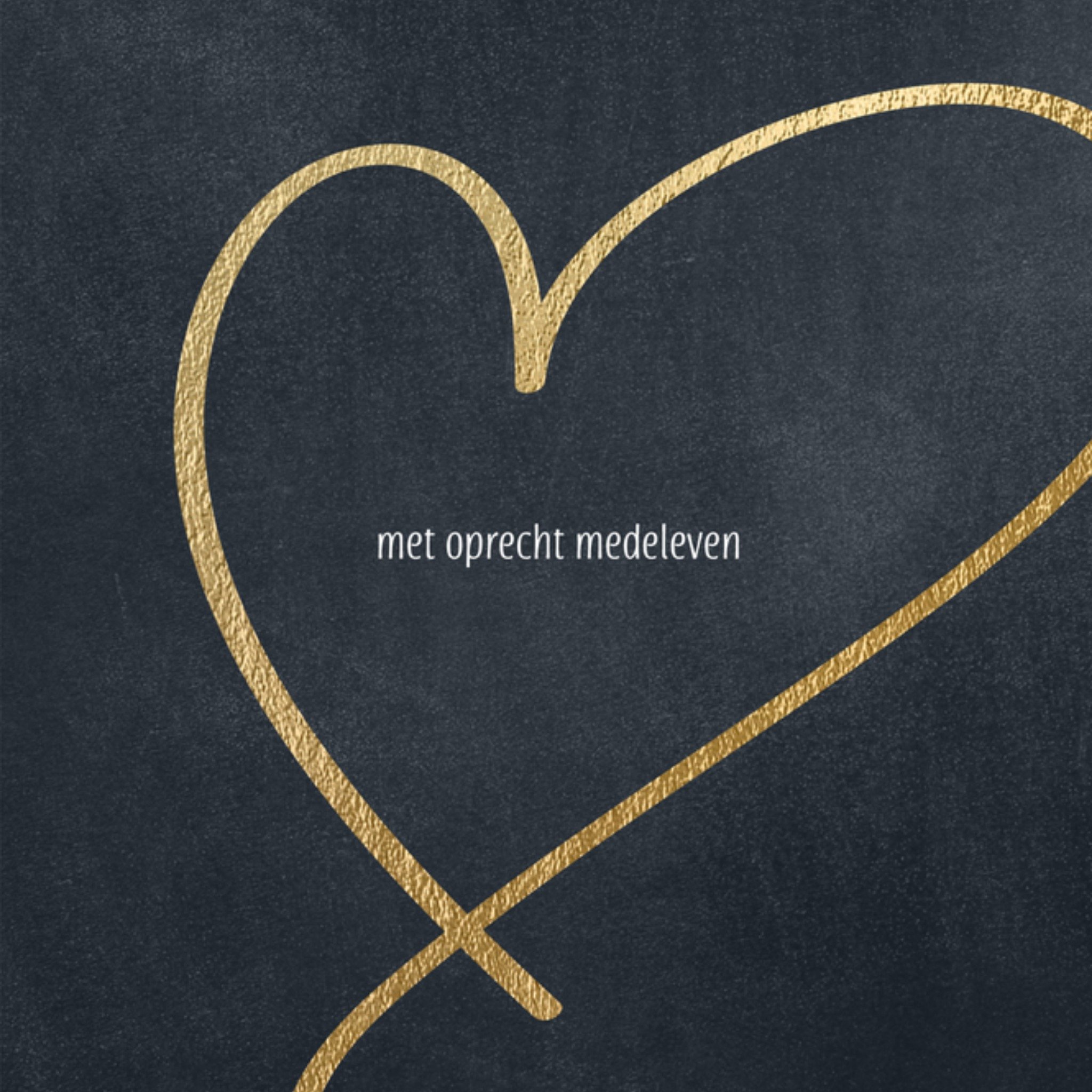 Condoleancekaart Hart Vierkante Kaart Luckz