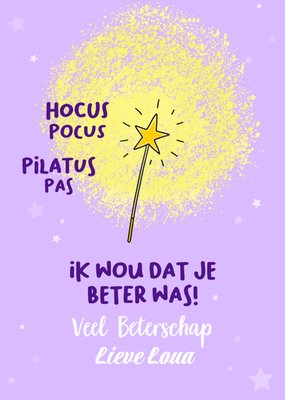 Liefs Jansje | Beterschapskaart | Hocus Pocus