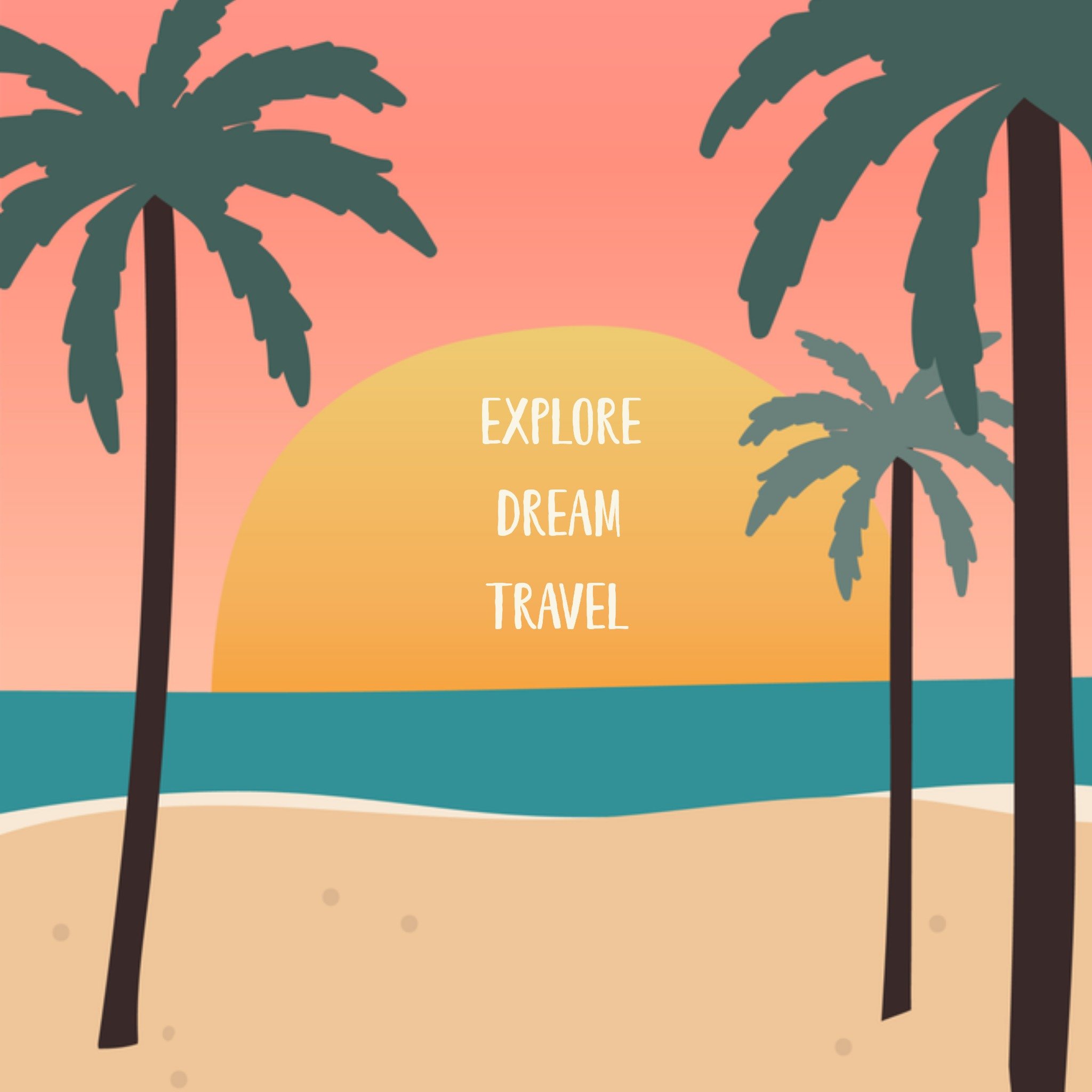 Greetz Vakantiekaart Zomers Vierkant