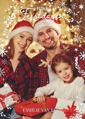 Greetz | Kerstkaart | Fijne Feestdagen | Aanpasbare Foto Enn Tekst
