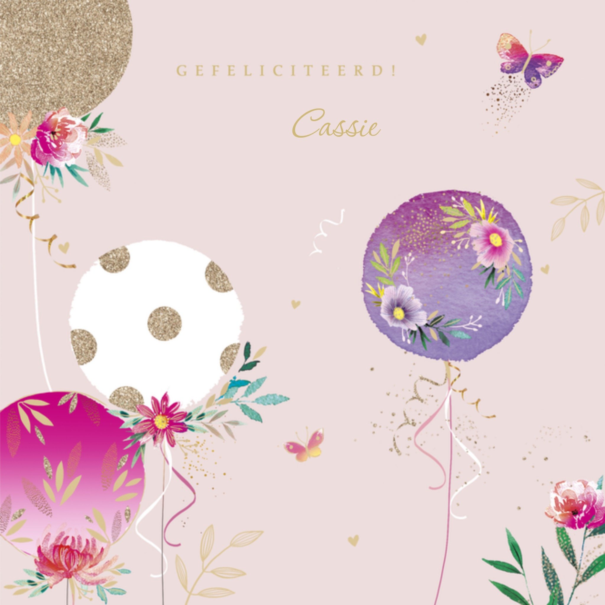 Verjaardagskaart met naam Vierkante Kaart UK Greetings