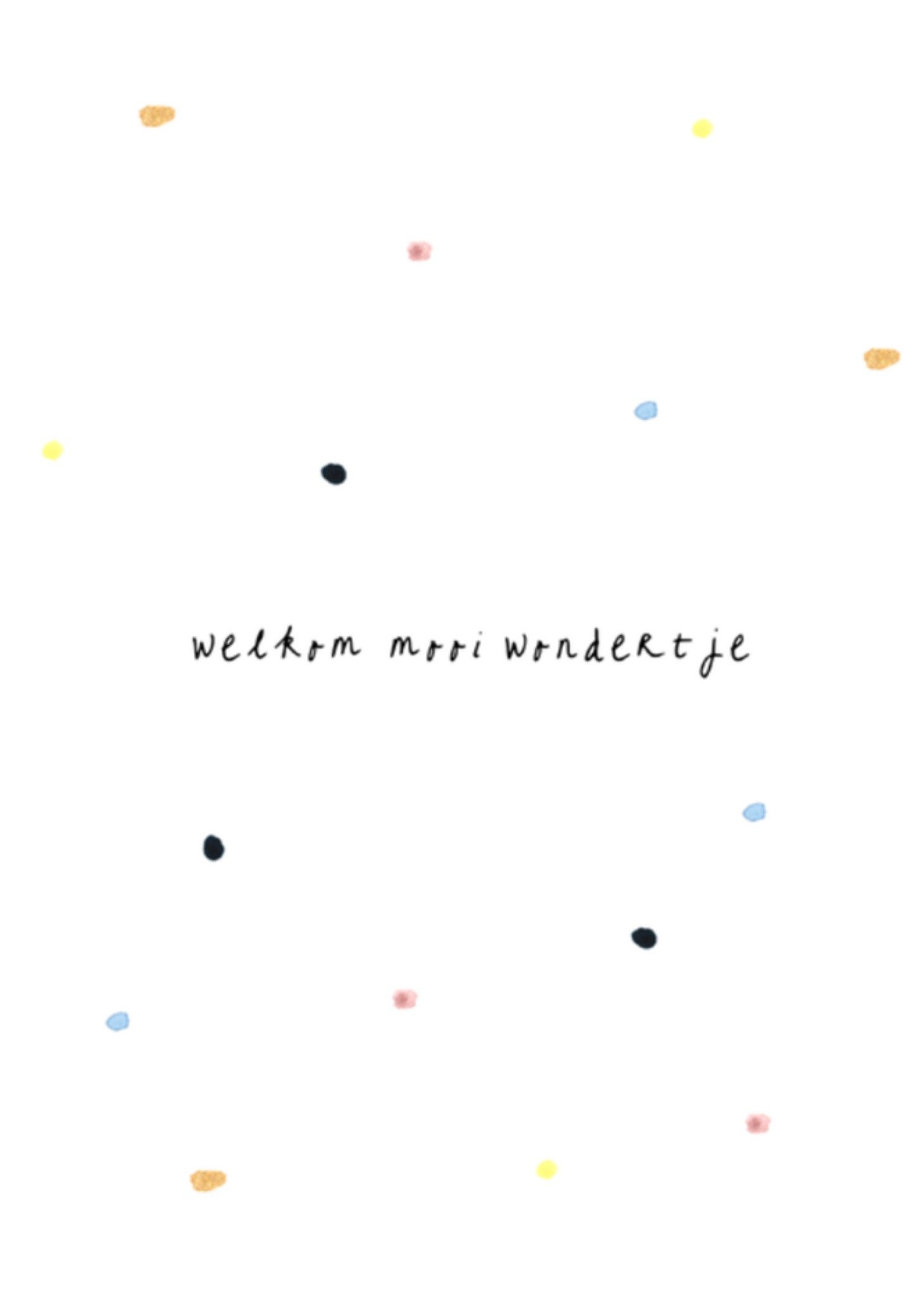 Geboortekaart mooi wondertje Kaart MILA