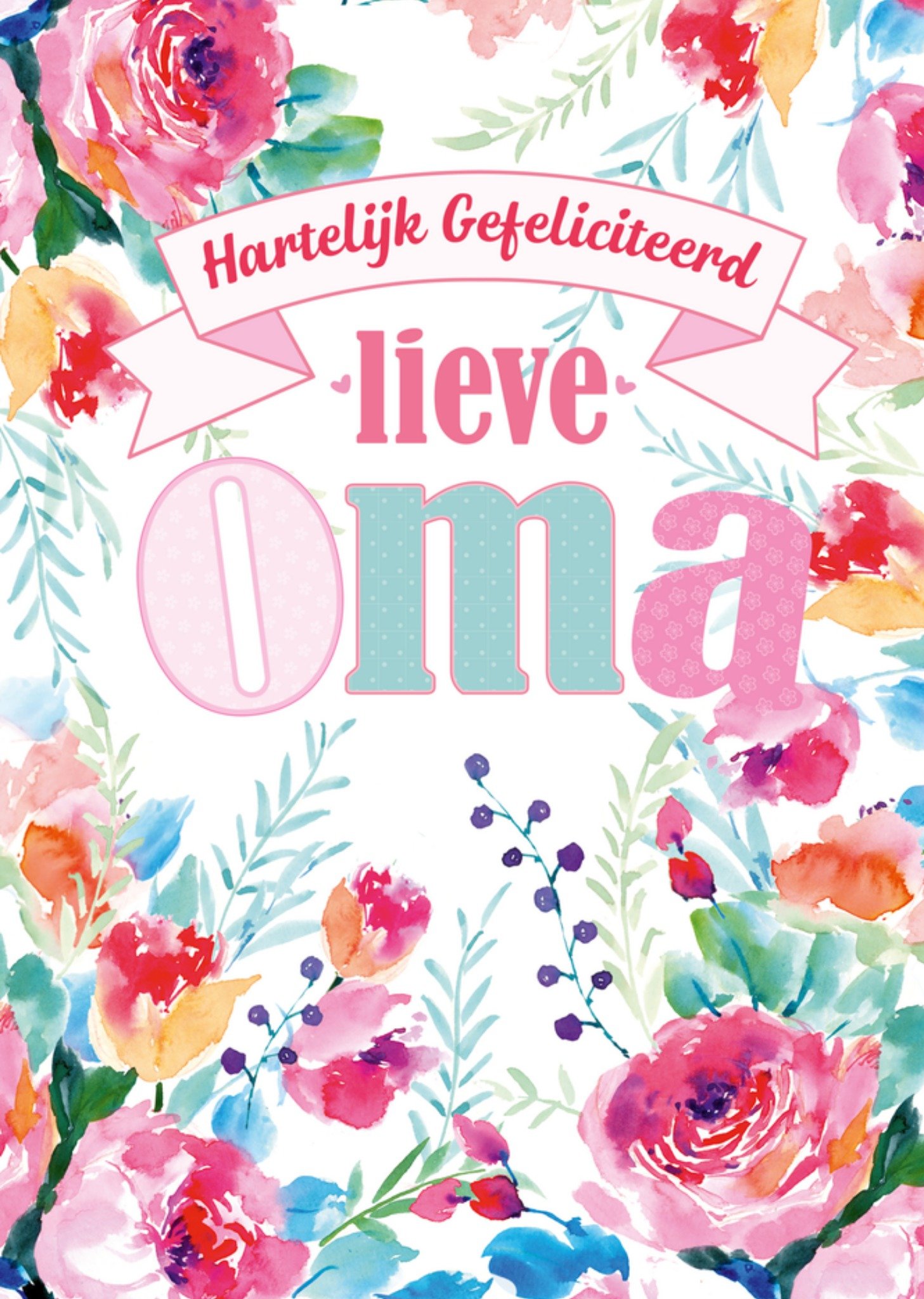 Verjaardagskaart Lieve oma Kaart Paperclip