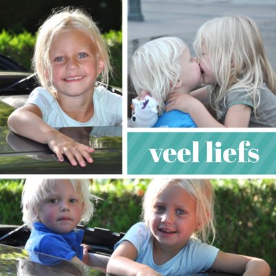 Collage Foto Upload Veel Liefs Kaart