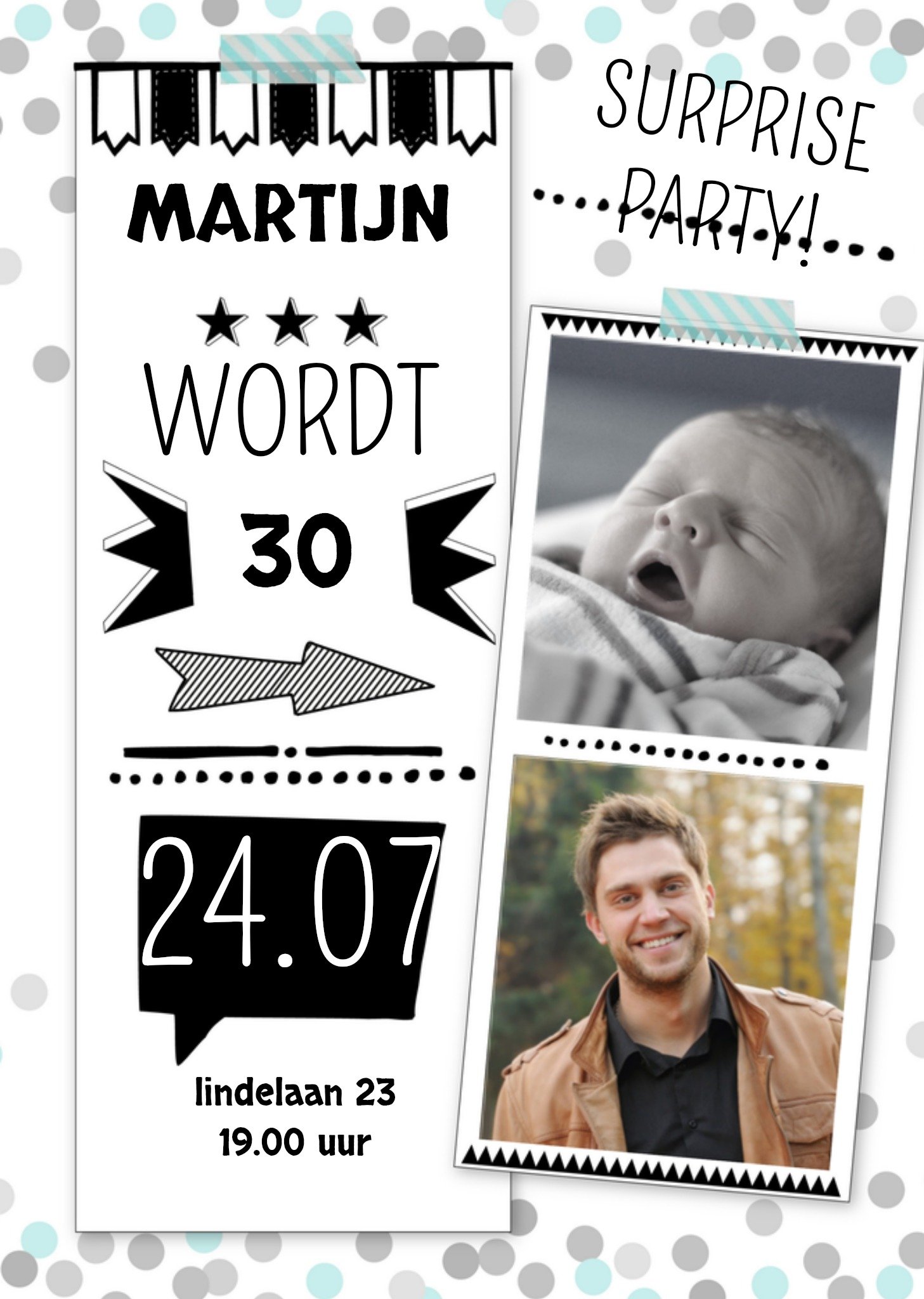 Surprise party Kaart Greetz