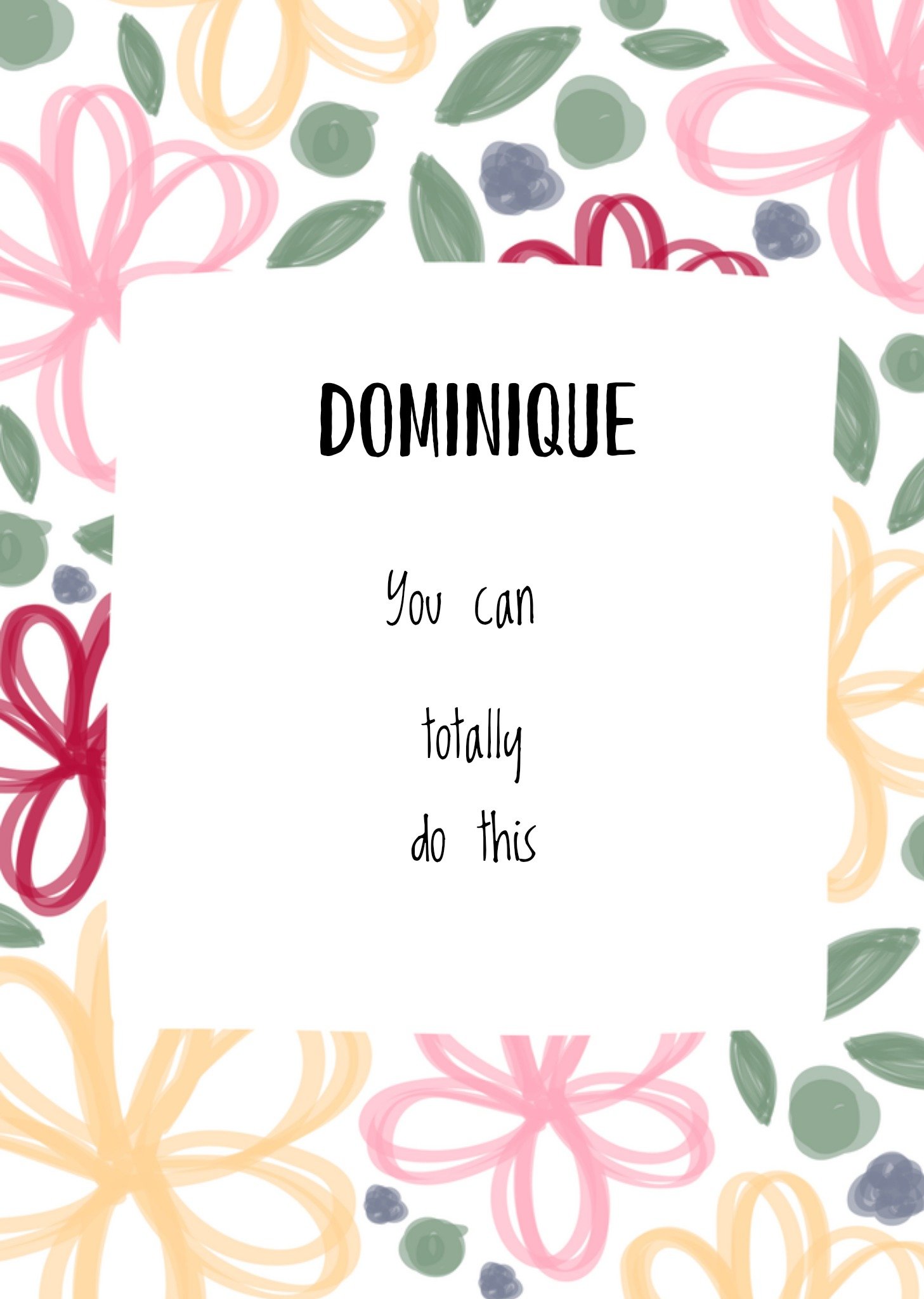 Denken aan Aanpasbare tekst met bloemen Kaart Greetz