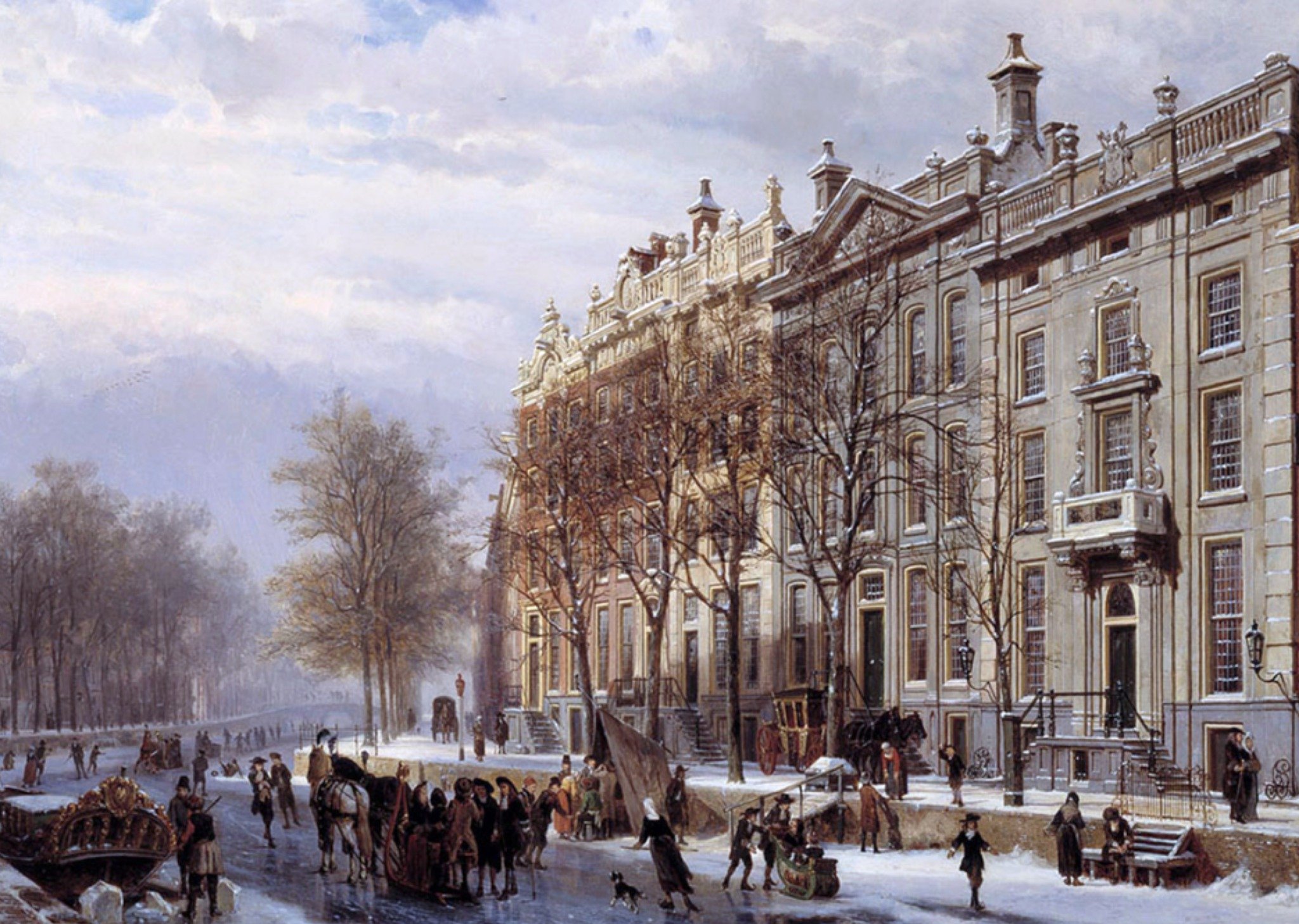 Kunstkaart Bocht Herengracht Kaart Klaas de Jong