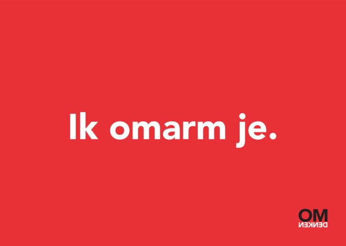 Omdenken | Denken aan kaart | Ik omarm je