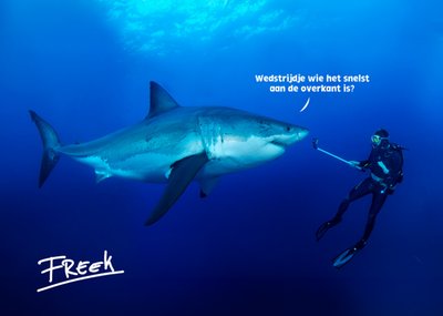 Freek Vonk | Zwemdiploma kaart | Witte haai