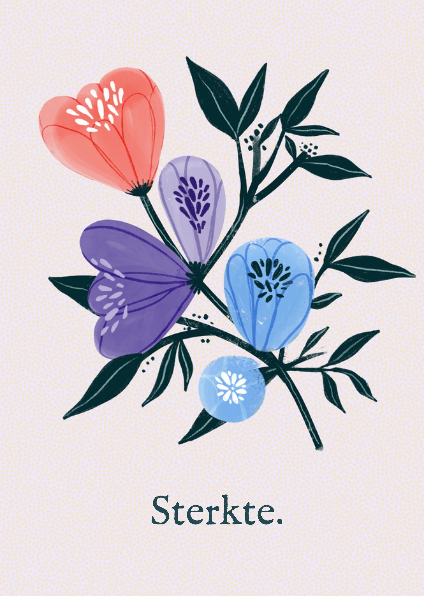 Greetz Condoleancekaart Sterkte Standard Card