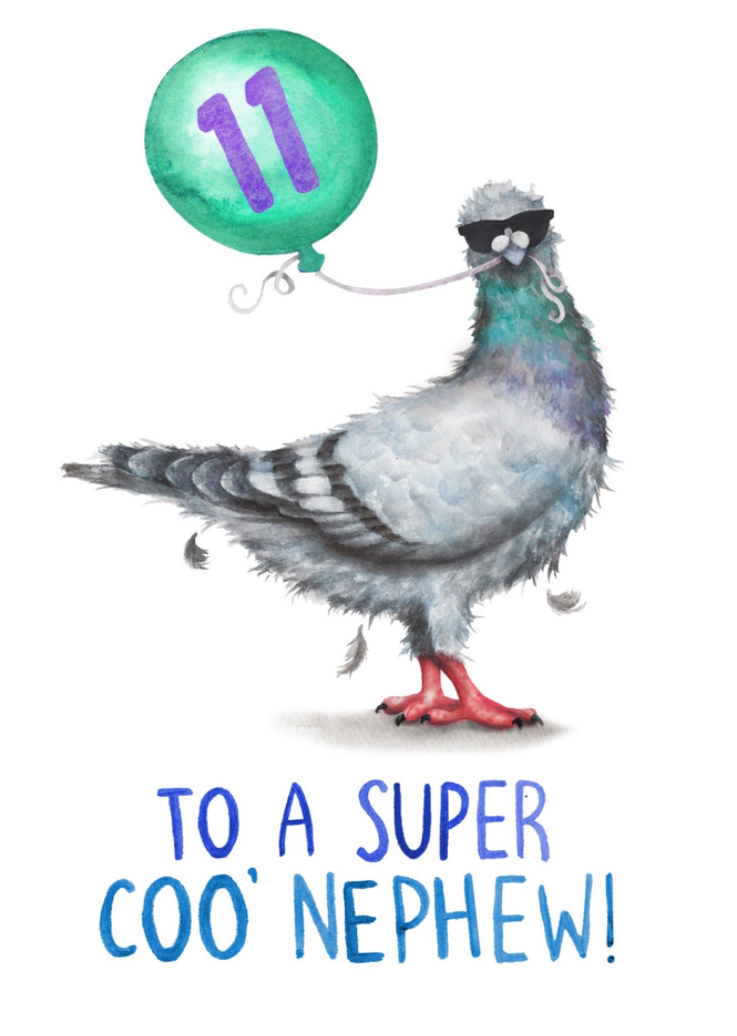 Verjaardagskaart duif 11 years Kaart Citrus Bunn