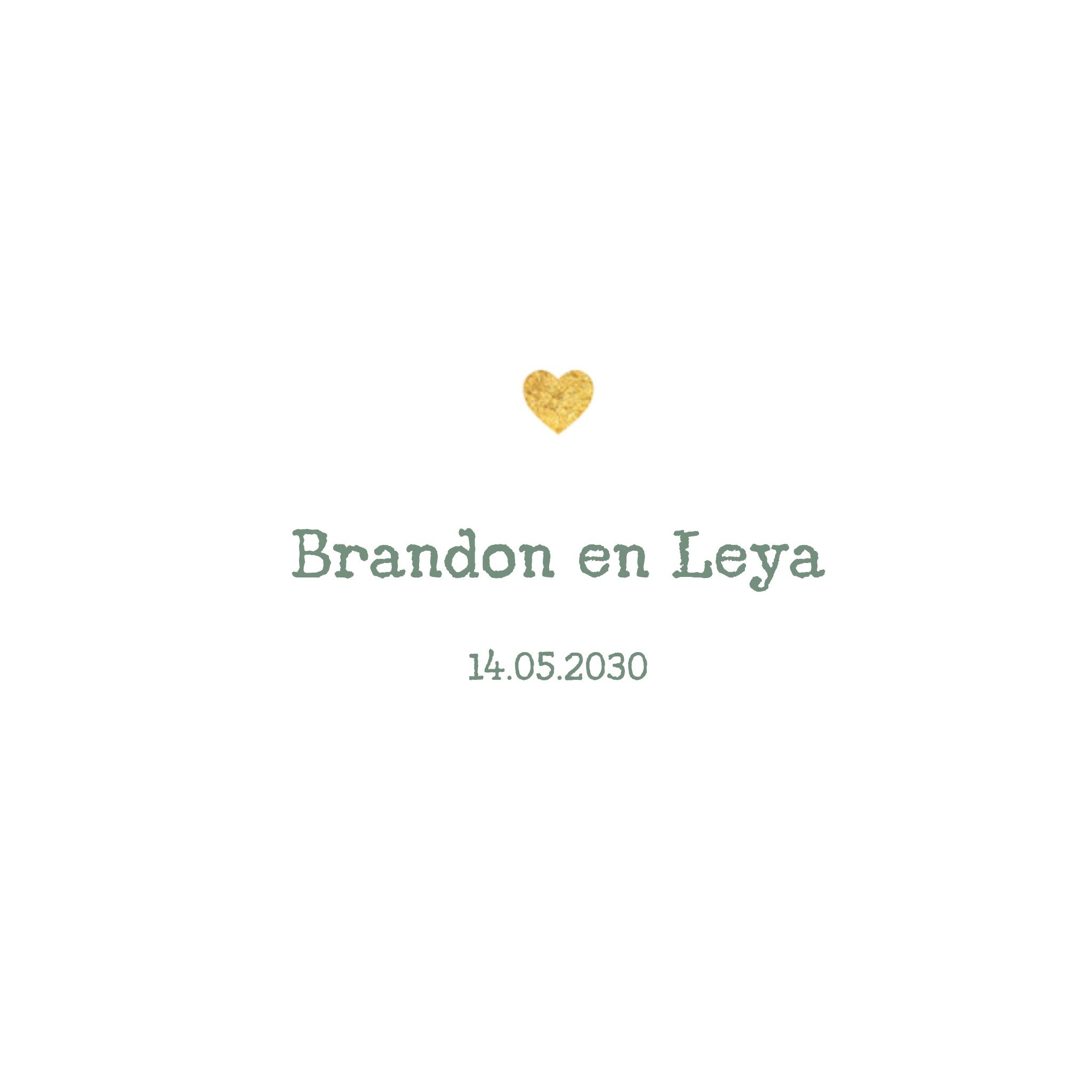 Greetz Huwelijkskaart Datum Vierkant