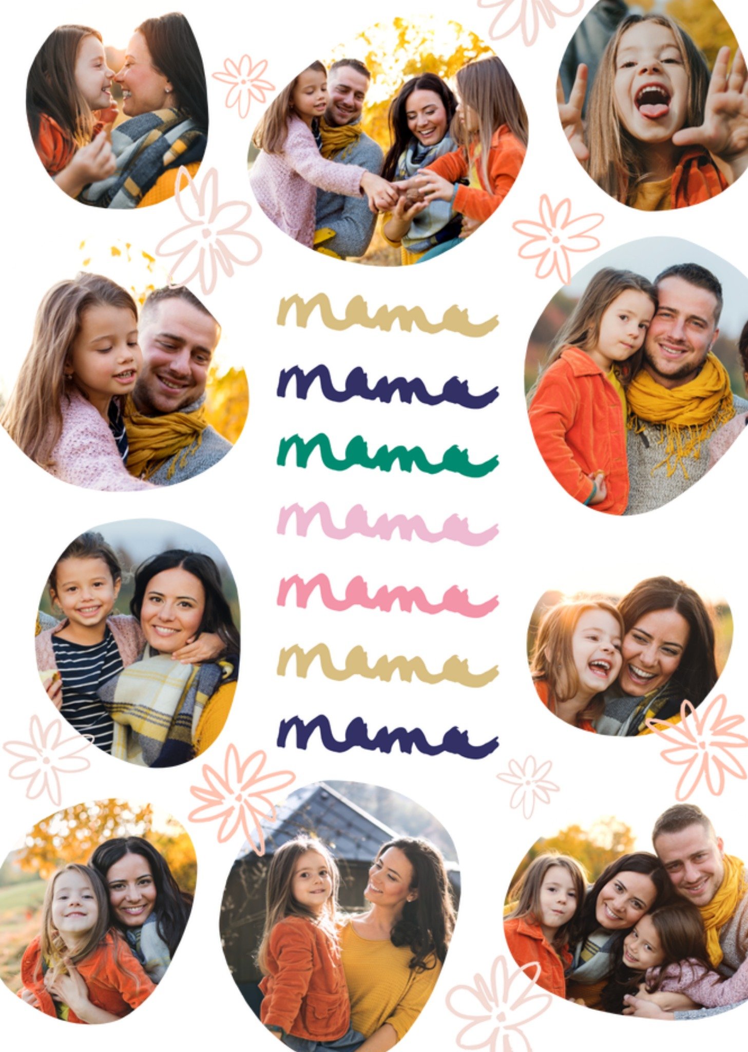 Moederdagkaart Mama mama mama mama mama mama mama Fotokaart Kaart Greetz