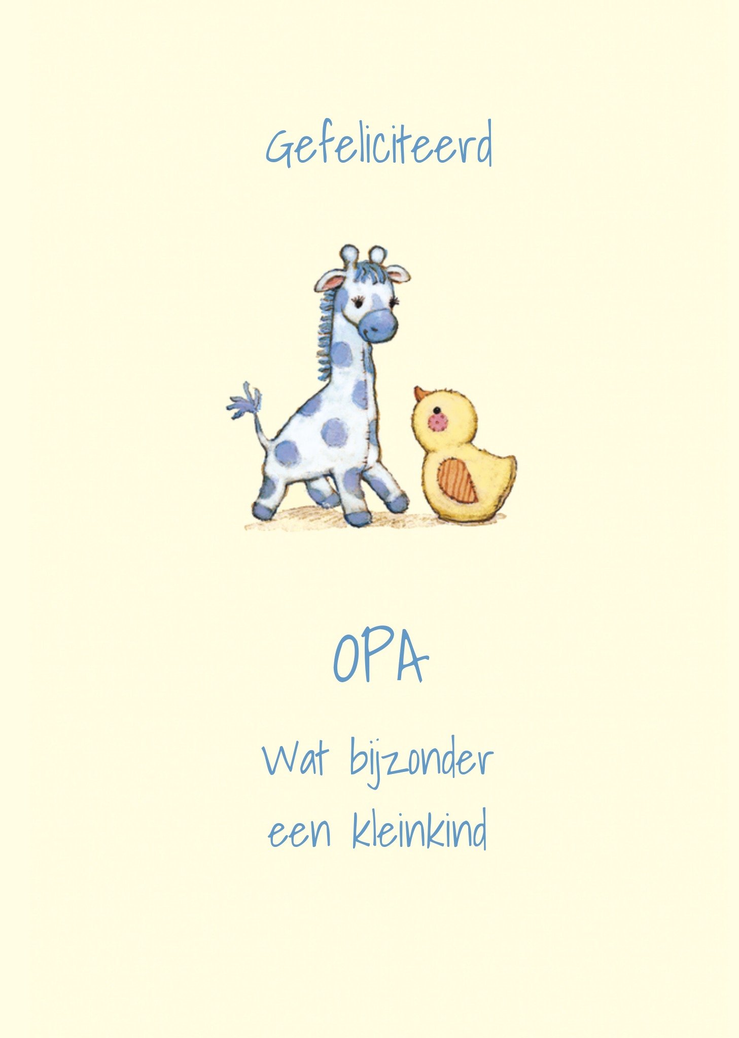 Geboortekaart Schattige dieren Kaart UK Greetings