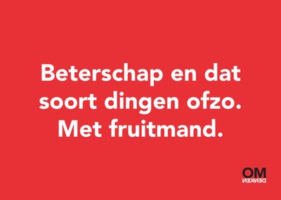 Omdenken | Beterschapskaart | Fruitmand