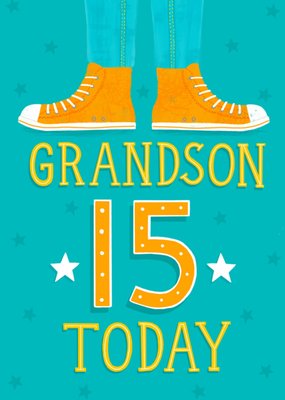 Greetz | Verjaardagskaart | Grandson 15 today