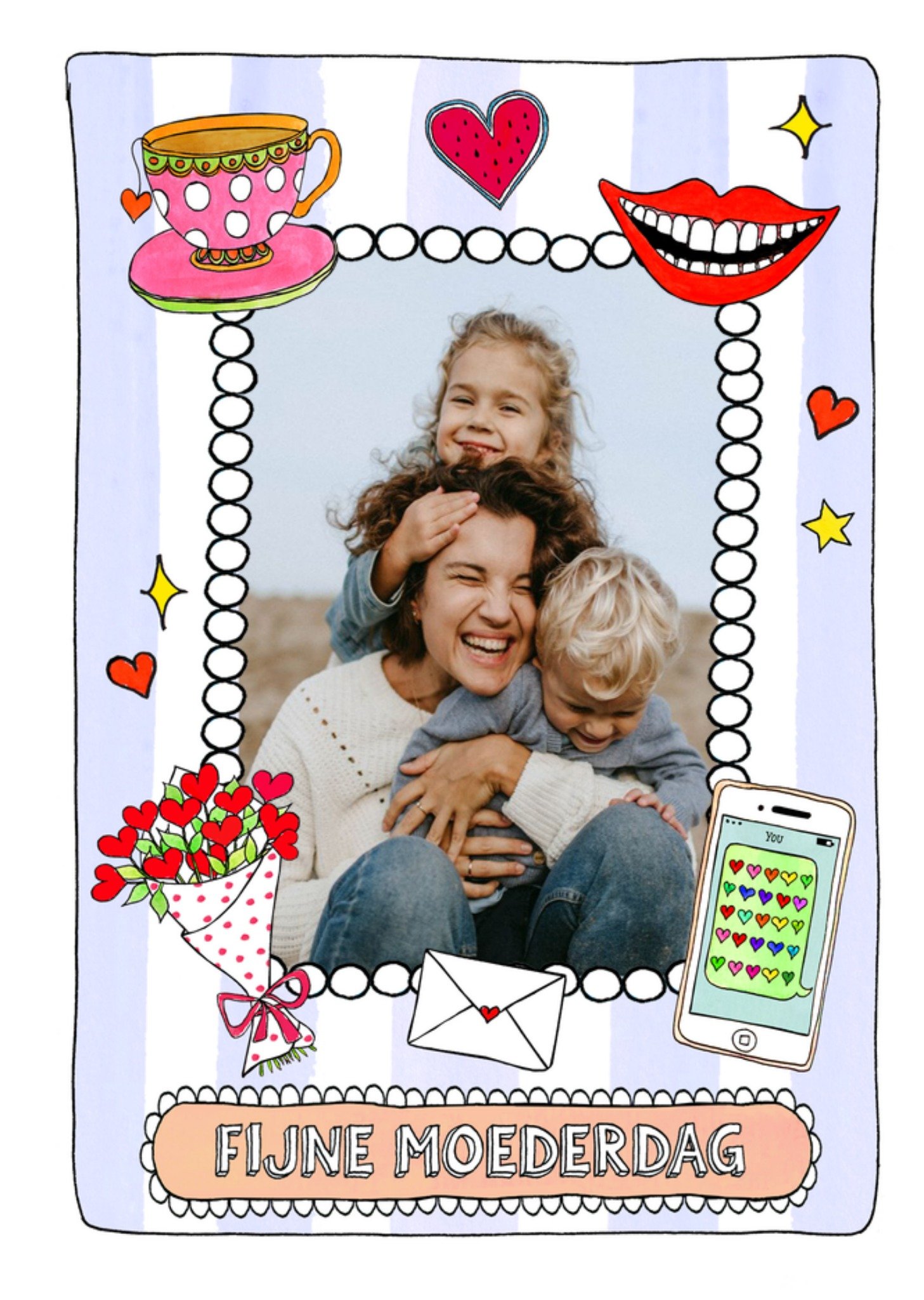 Moederdagkaart Fijne moederdag Sandysign