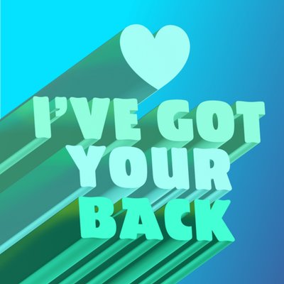 Greetz | Denken aan kaart | i've got your back