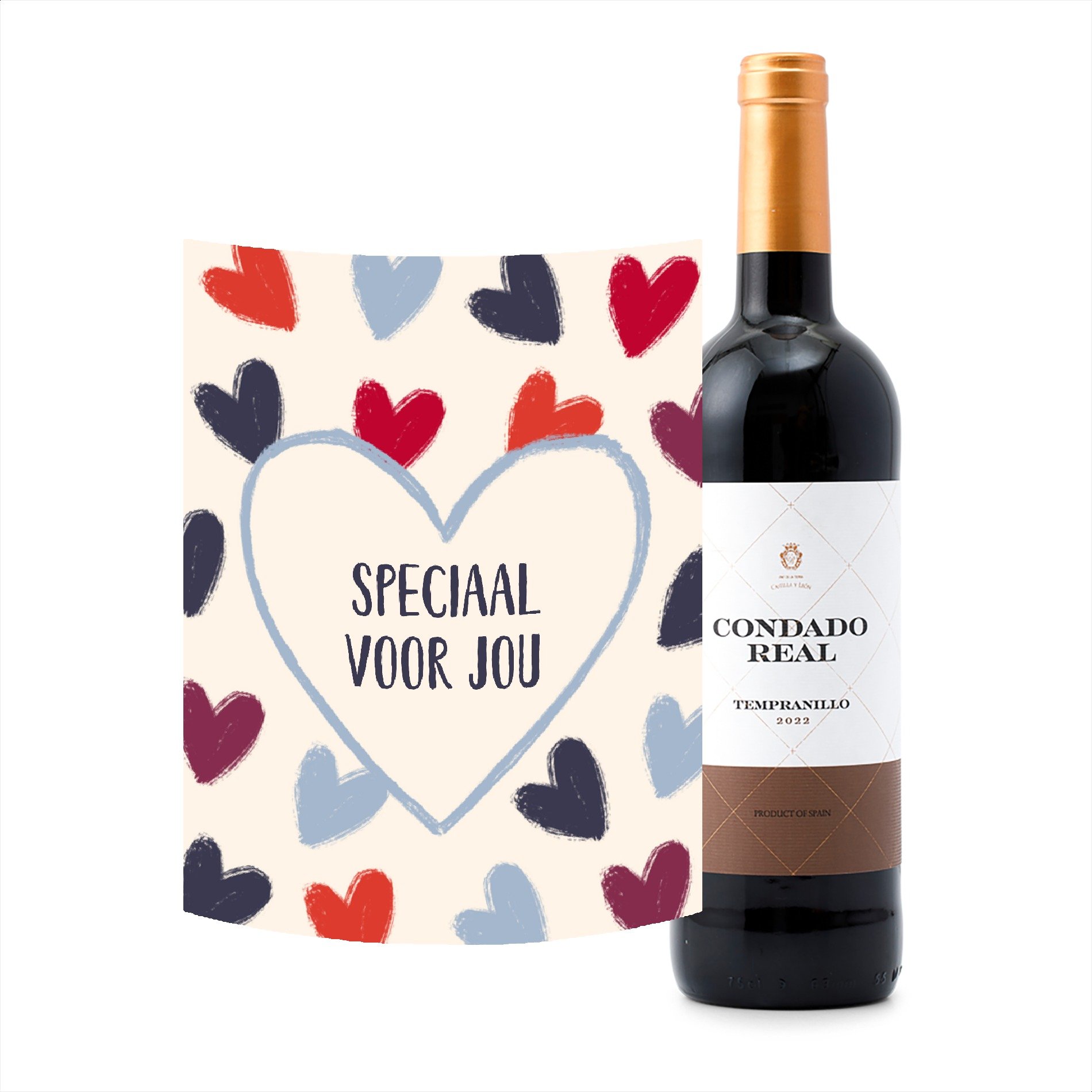 Condado Real Tempranillo Tinto Speciaal voor jou 750 ml Drankcadeaus Greetz