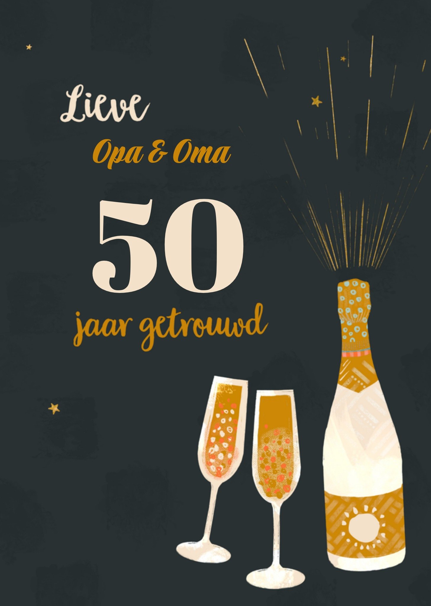 Greetz Huwelijksjubileum Opa en Oma Standard Card