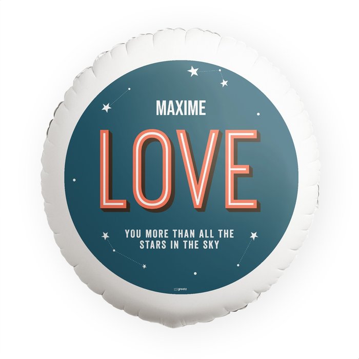 Ballon ‘LOVE you more than all the stars in the sky’