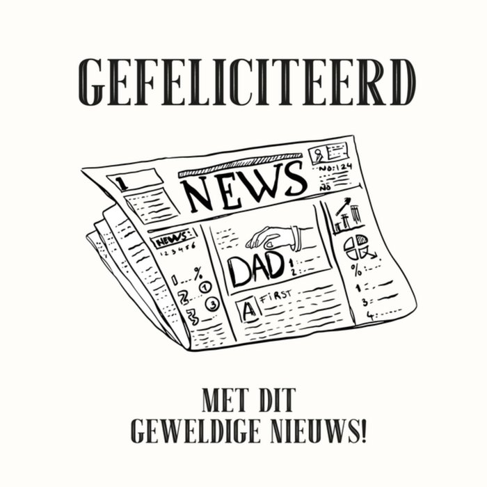 Greetz | Zwangerschapskaart | krant